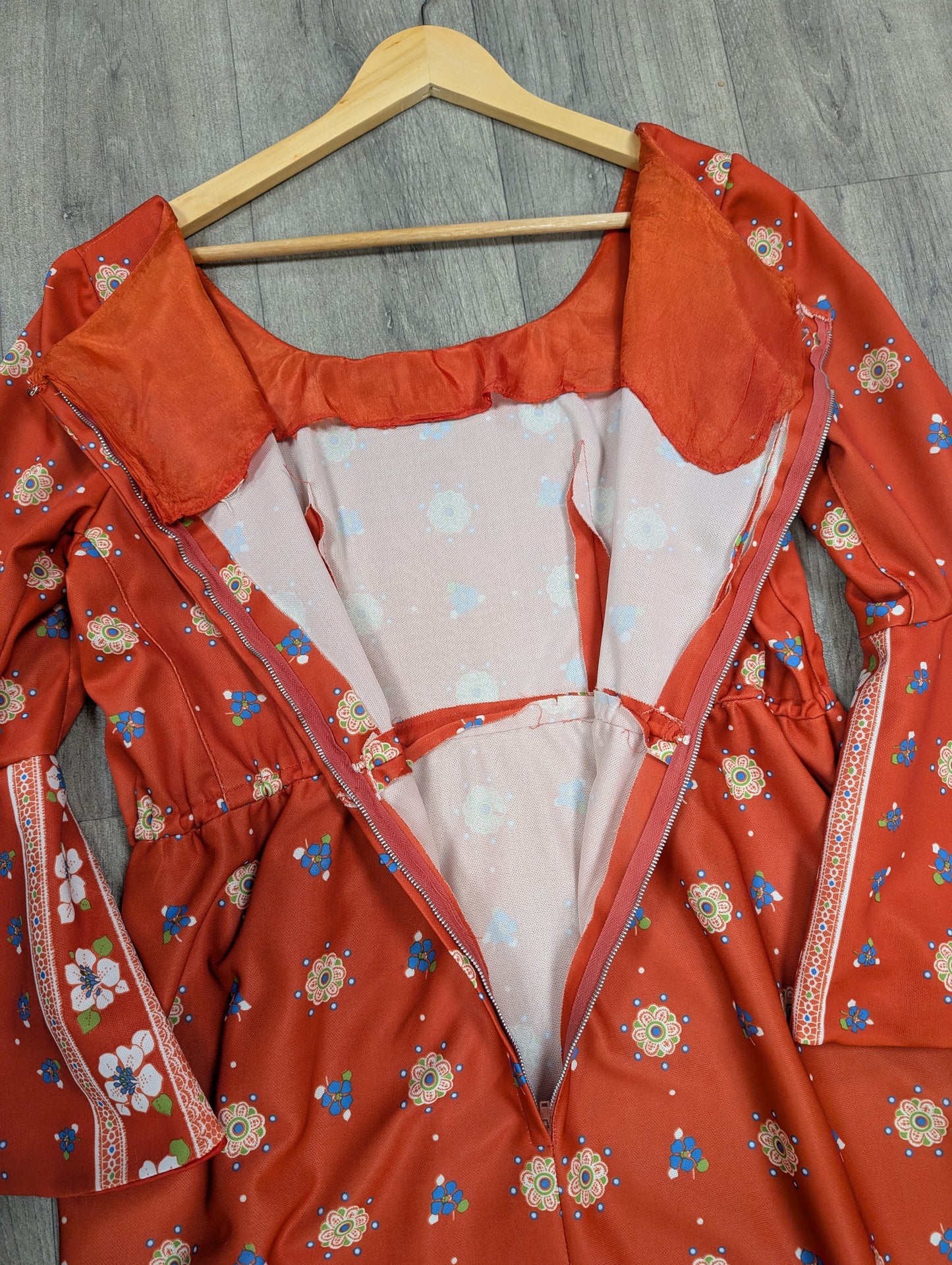 1970s maxi dress - Size 16