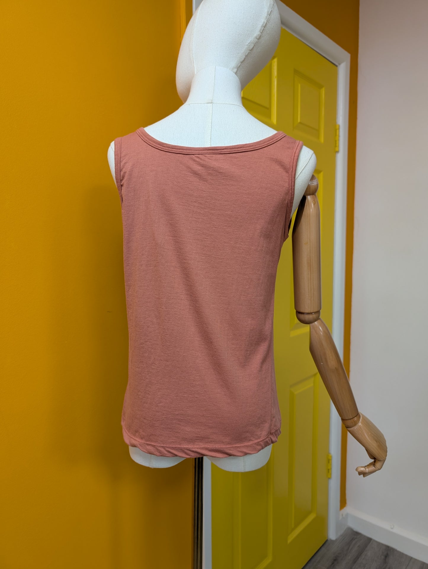 1980s Dorothy Perkins pink cotton vest