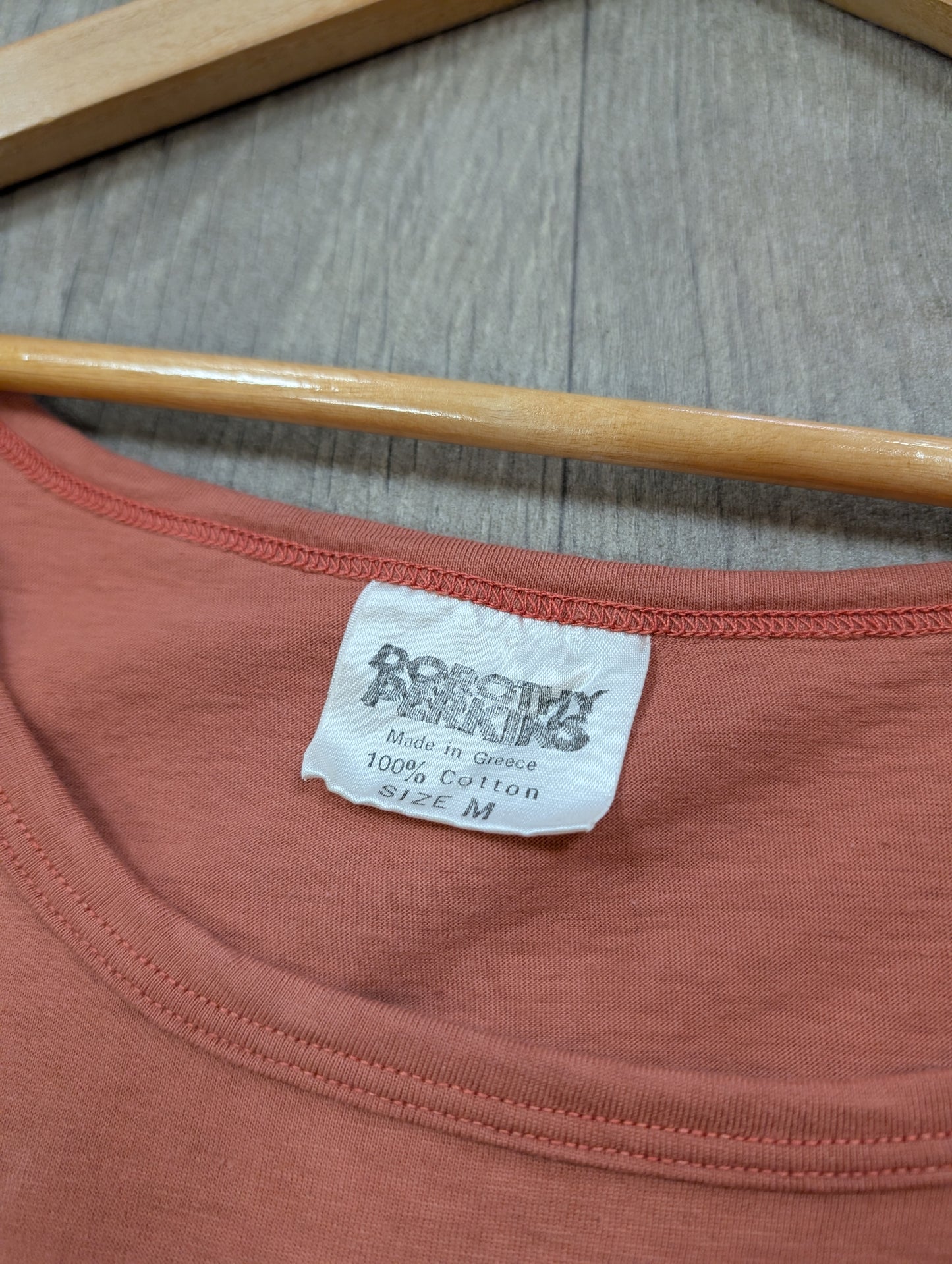 1980s Dorothy Perkins pink cotton vest