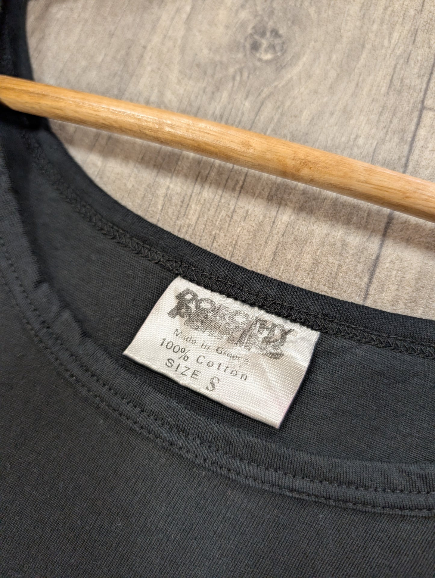 1980s Dorothy Perkins black cotton vest