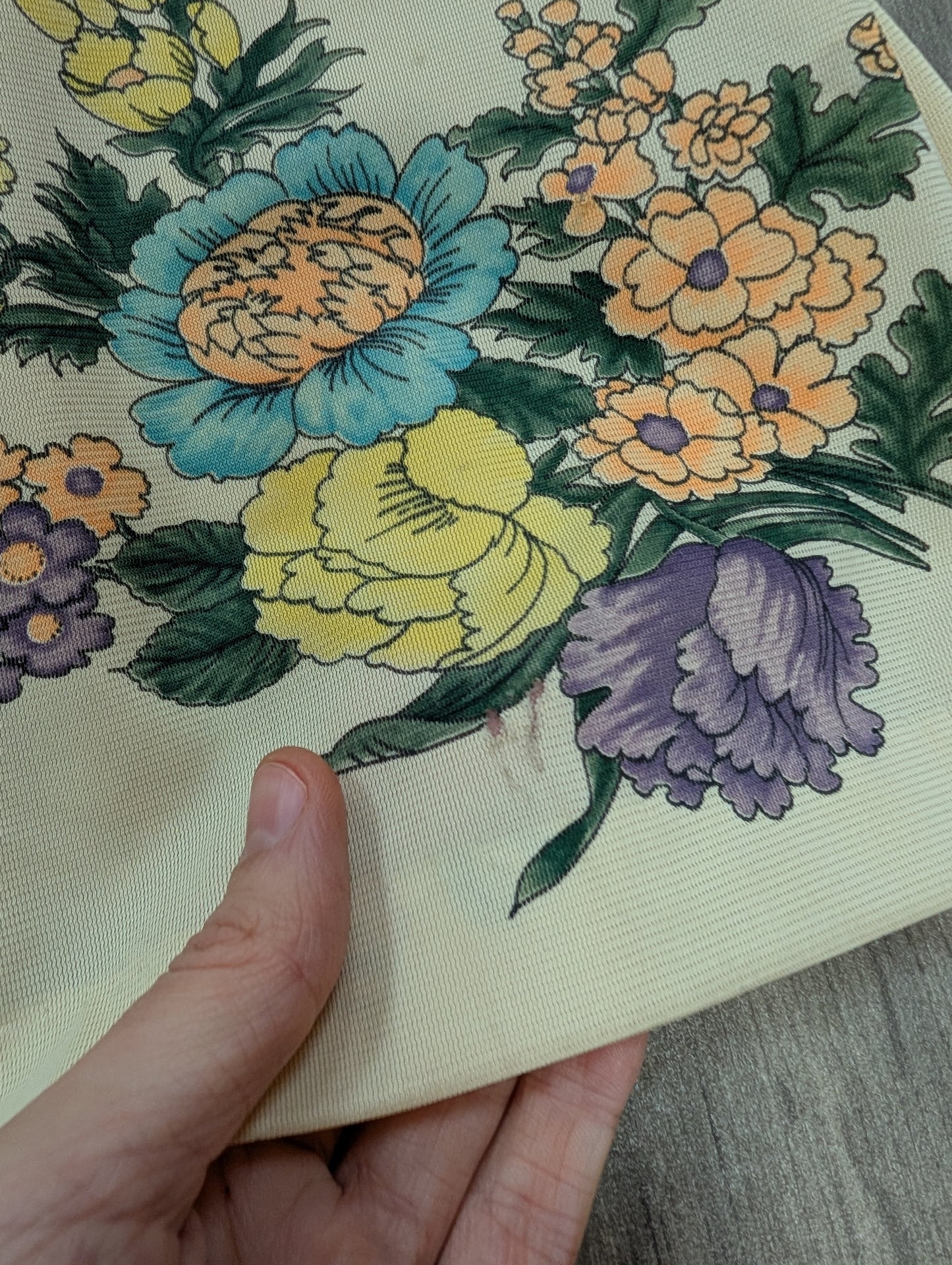 1970s floral maxi dress - Size 10/12/14