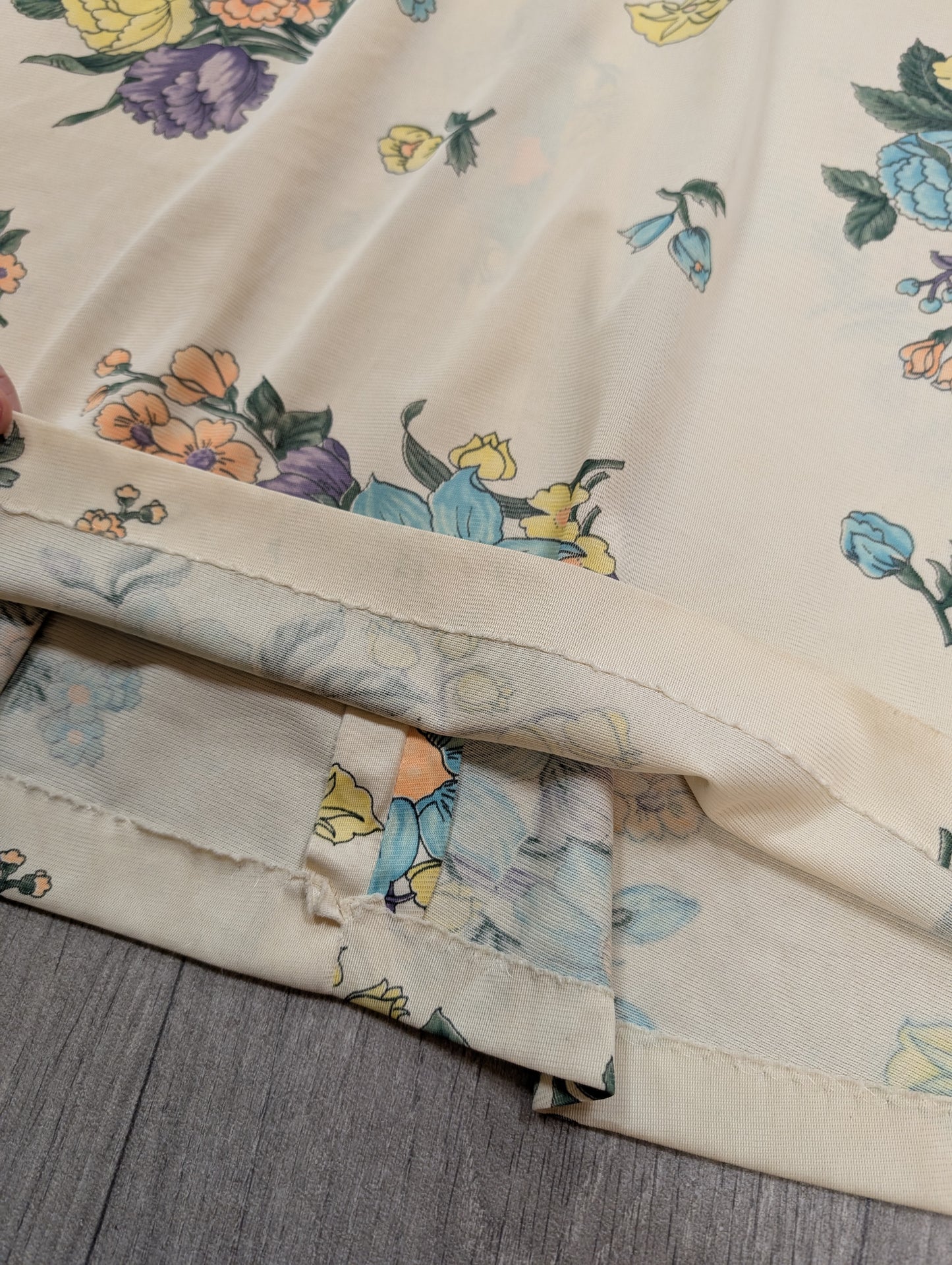 1970s floral maxi dress - Size 10/12/14
