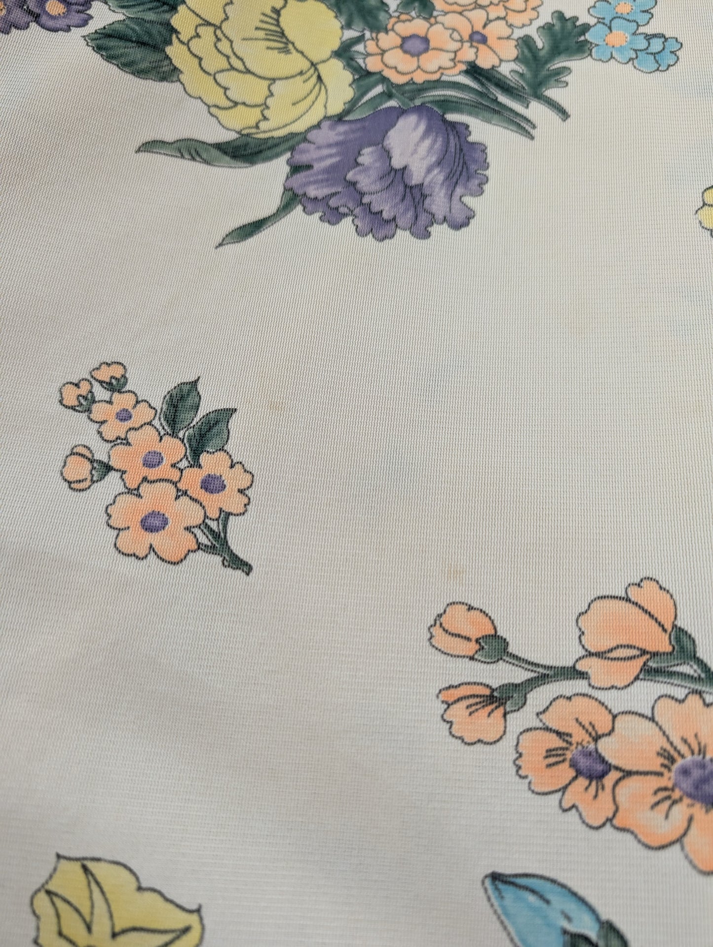 1970s floral maxi dress - Size 10/12/14