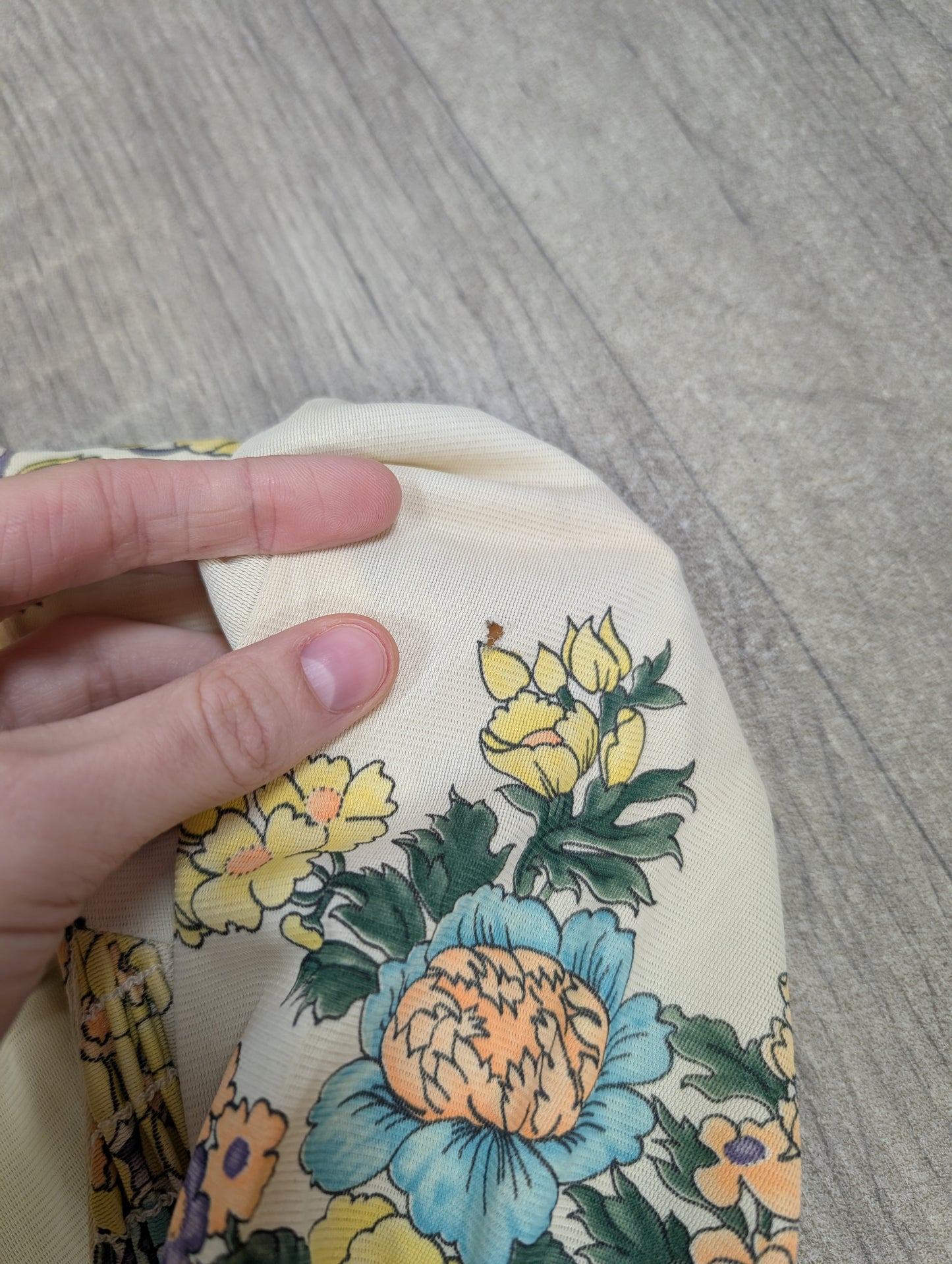 1970s floral maxi dress - Size 10/12/14