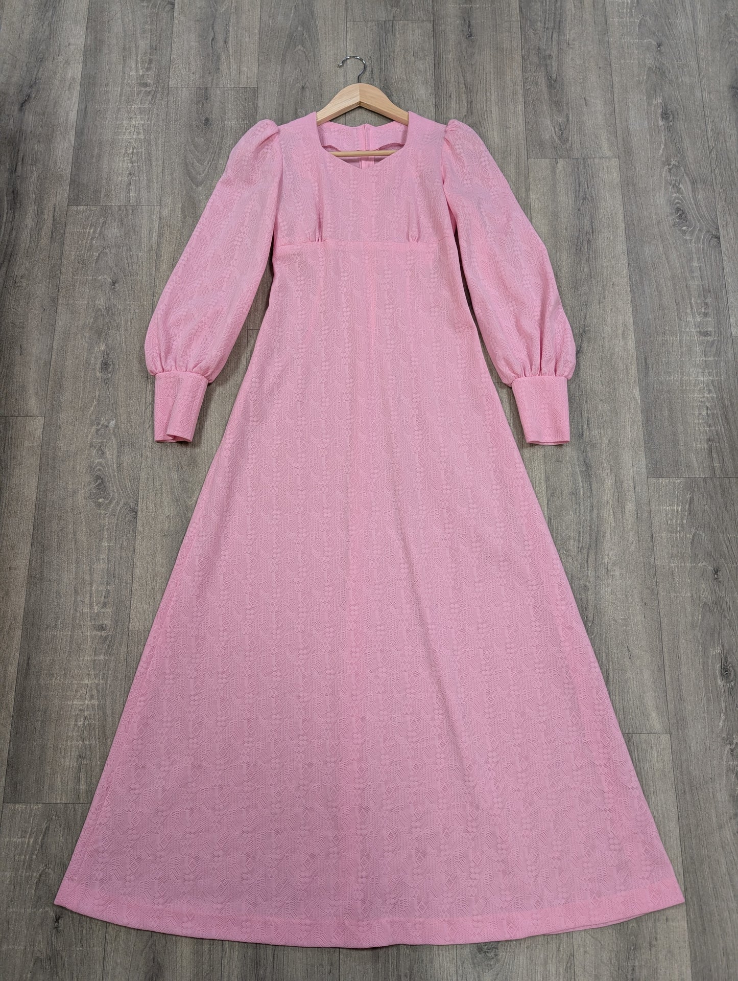 Gorgeous 1970s pink maxi dress - XS/6