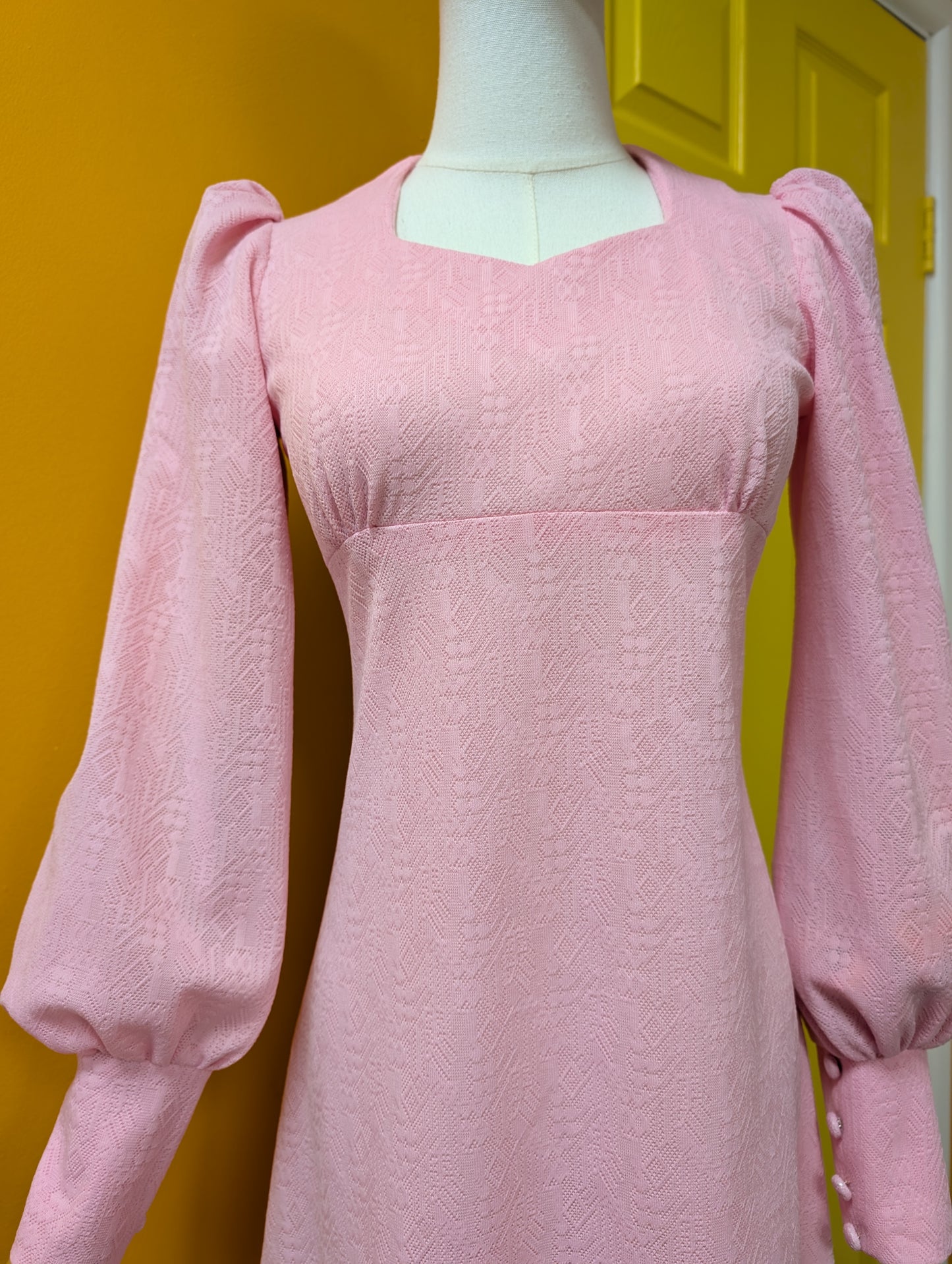 Gorgeous 1970s pink maxi dress - XS/6