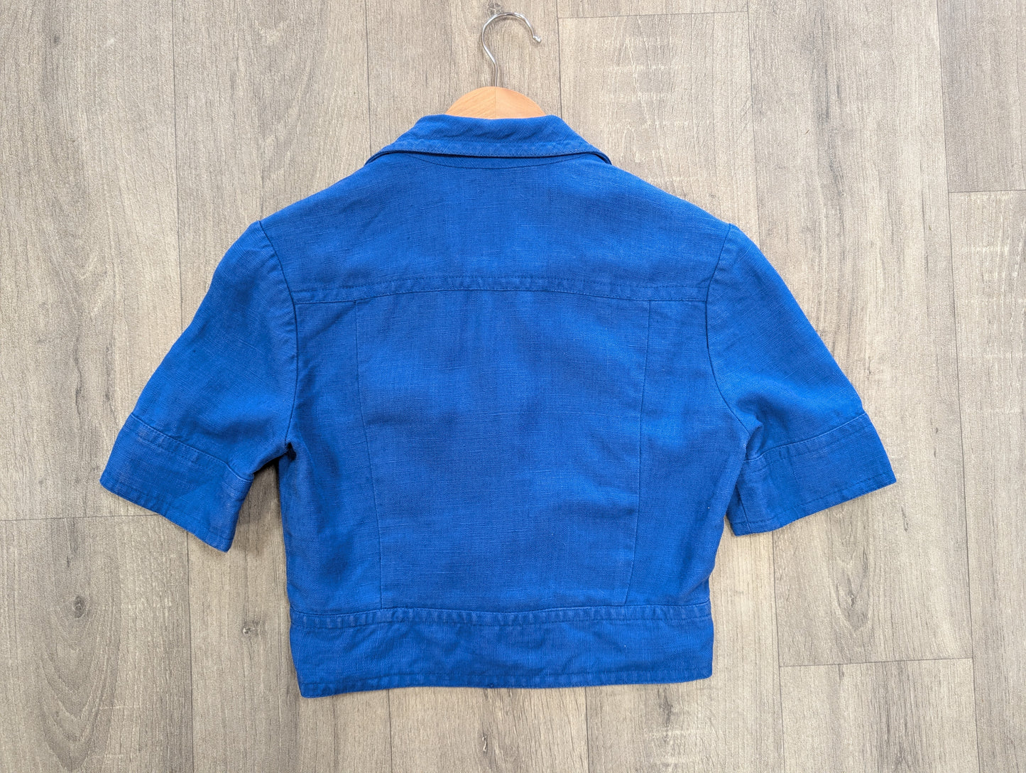 1970s Marion Foale and Sally Tuffin blue jacket - XS/S