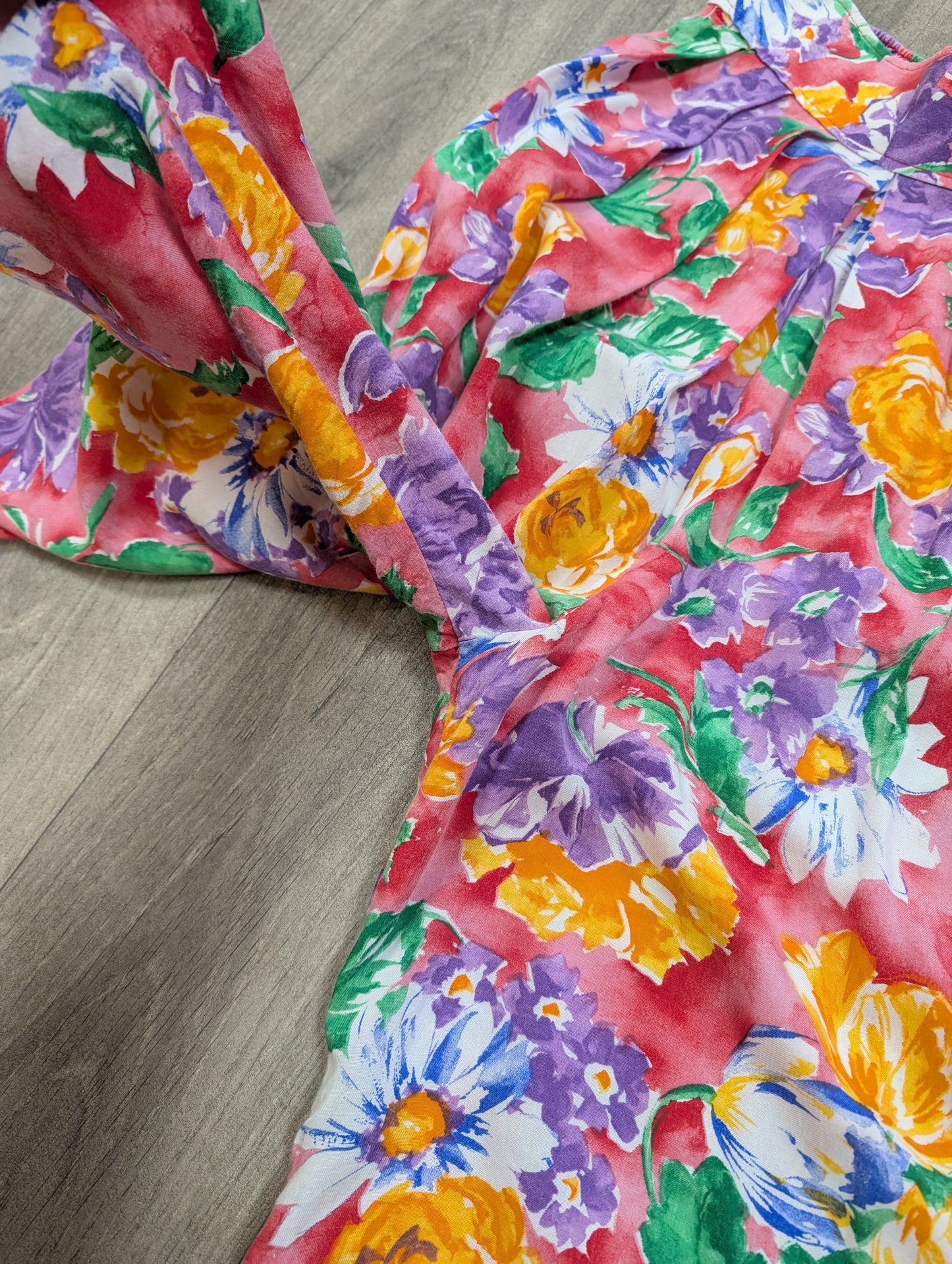 1980s Bouton d'Or pink floral culottes - XS/S