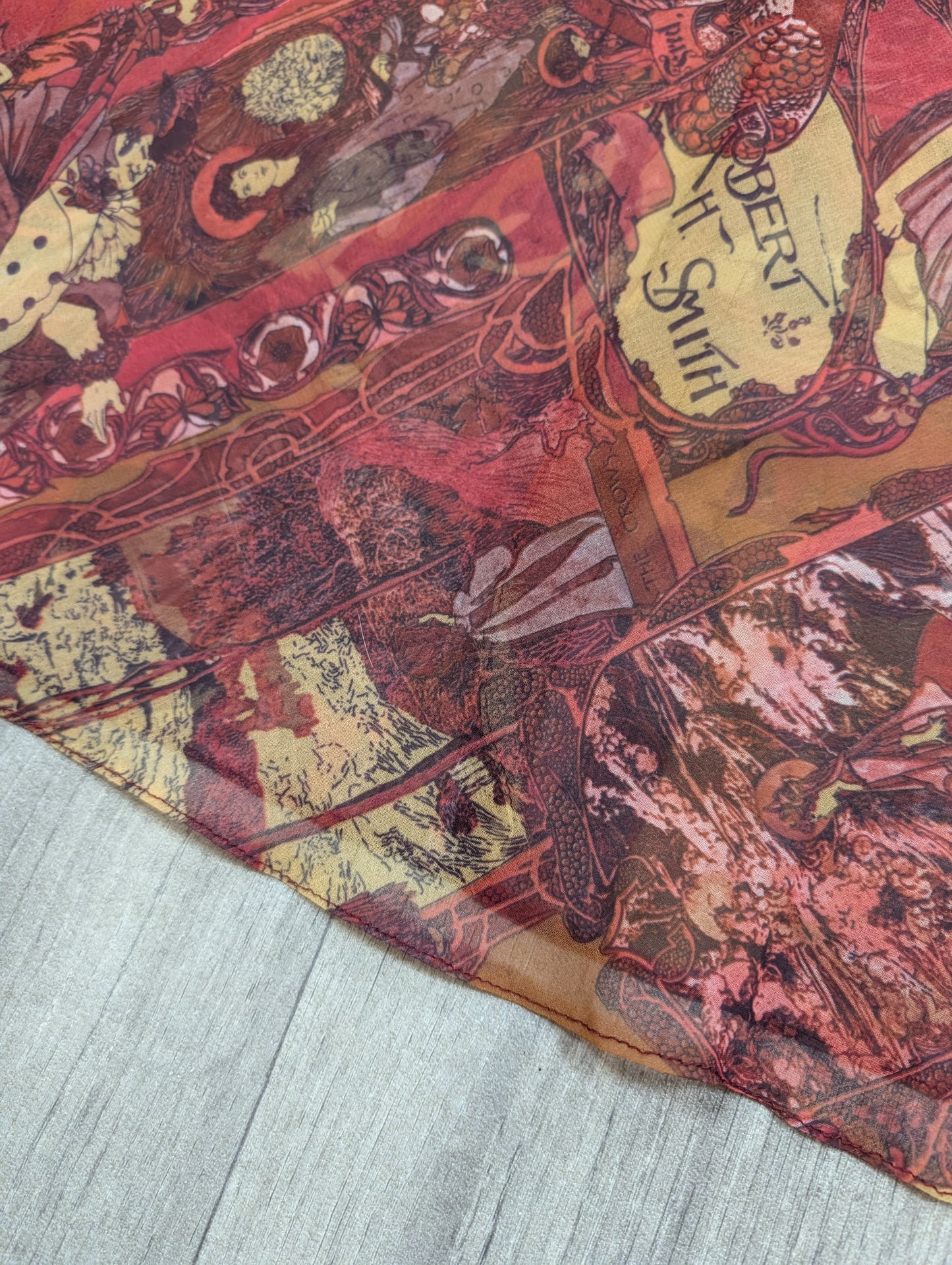 60s/70s novelty print sheer dress - XS