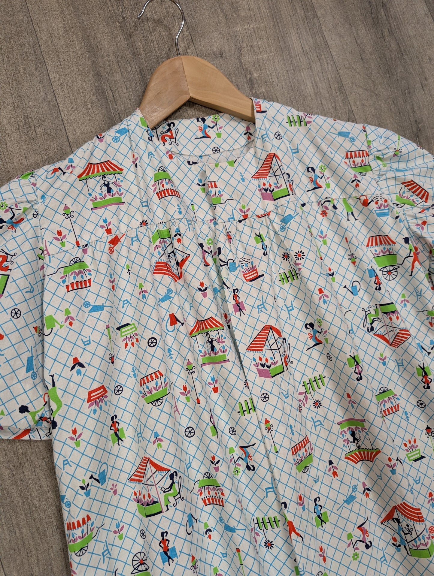Novelty print cotton house coat/jacket - XS/S