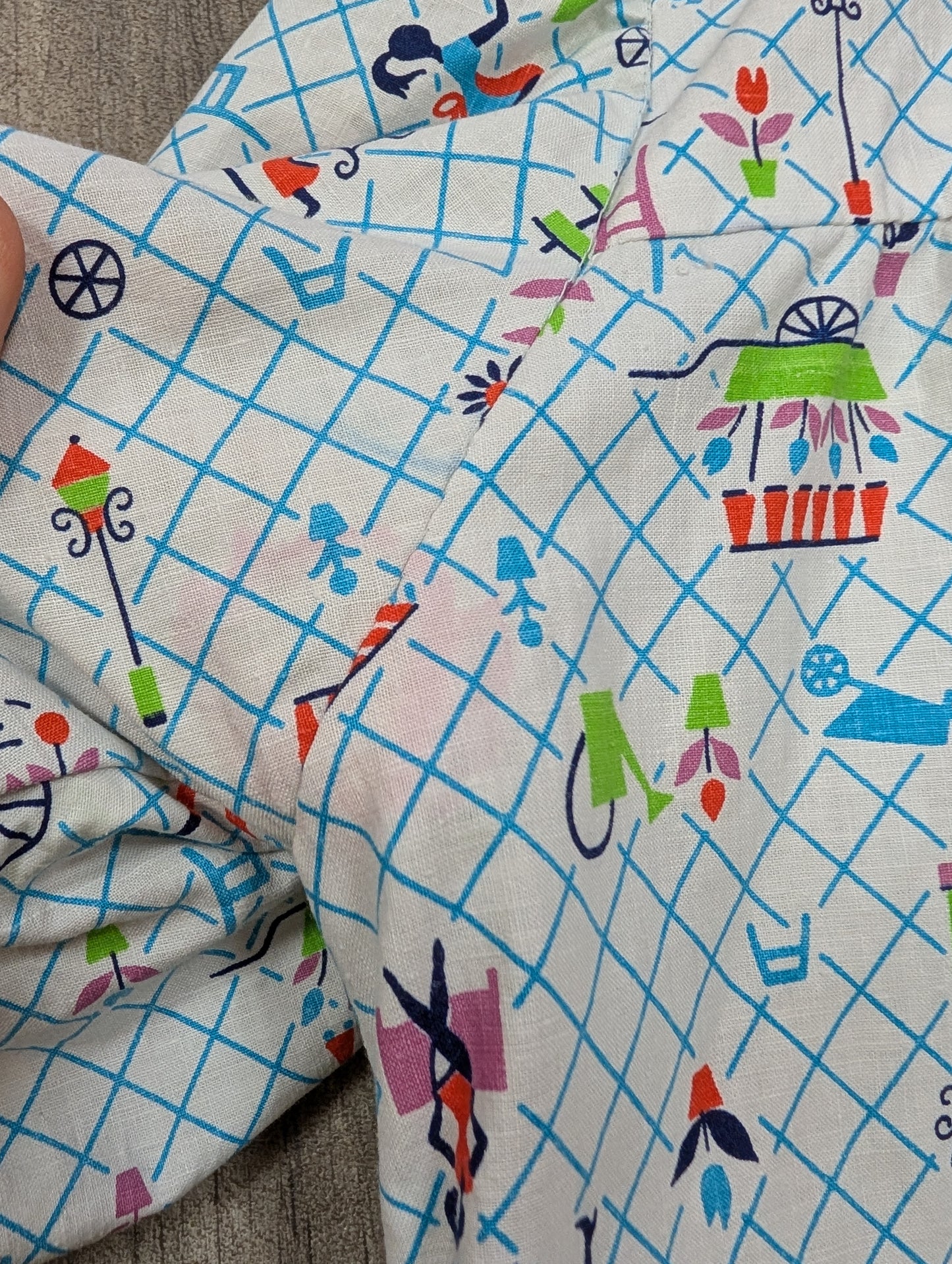 Novelty print cotton house coat/jacket - XS/S