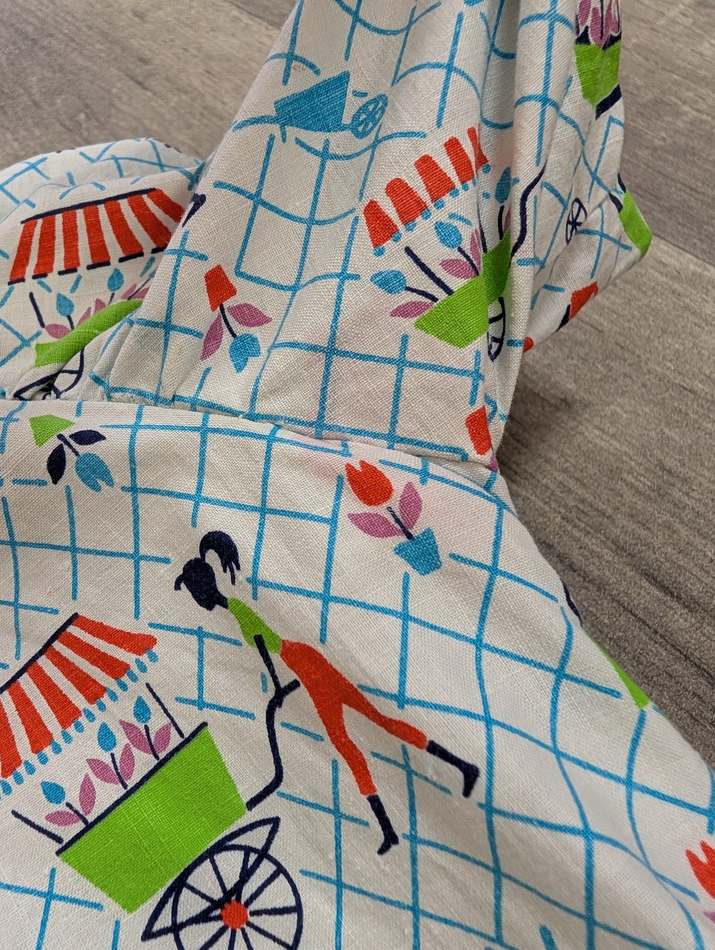 Novelty print cotton house coat/jacket - XS/S