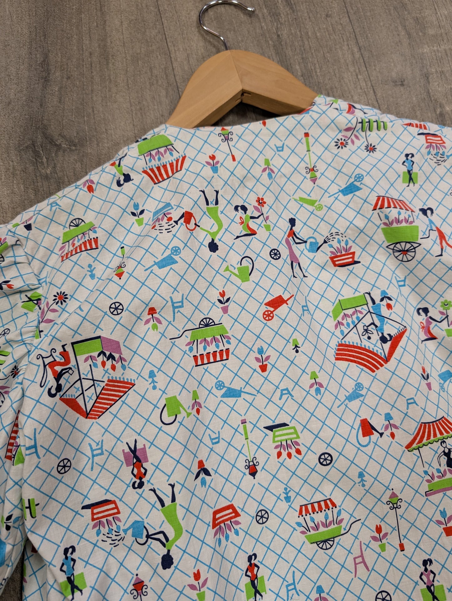 Novelty print cotton house coat/jacket - XS/S