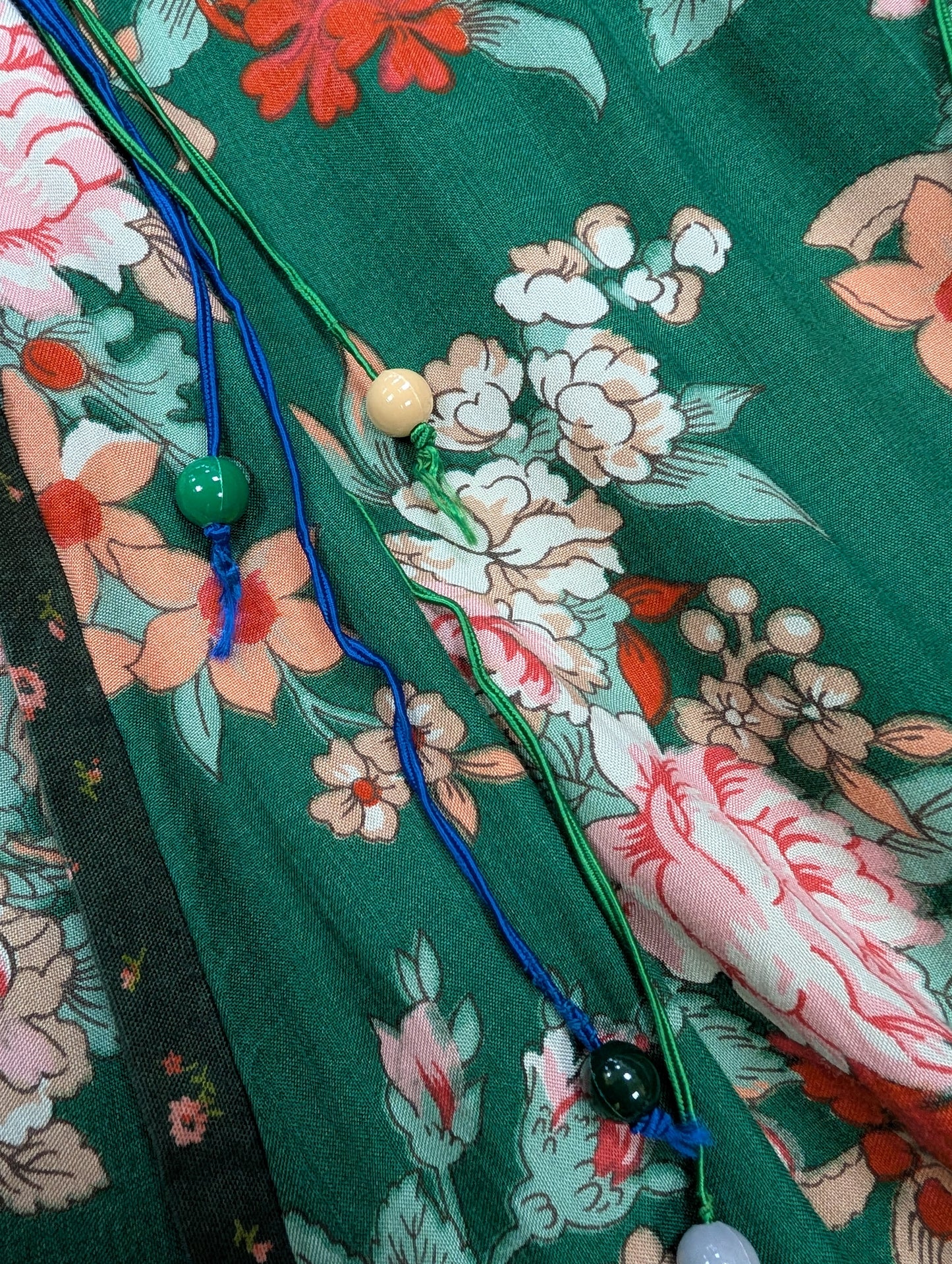 1970s Ann Reeves & Co floral dress - S/8