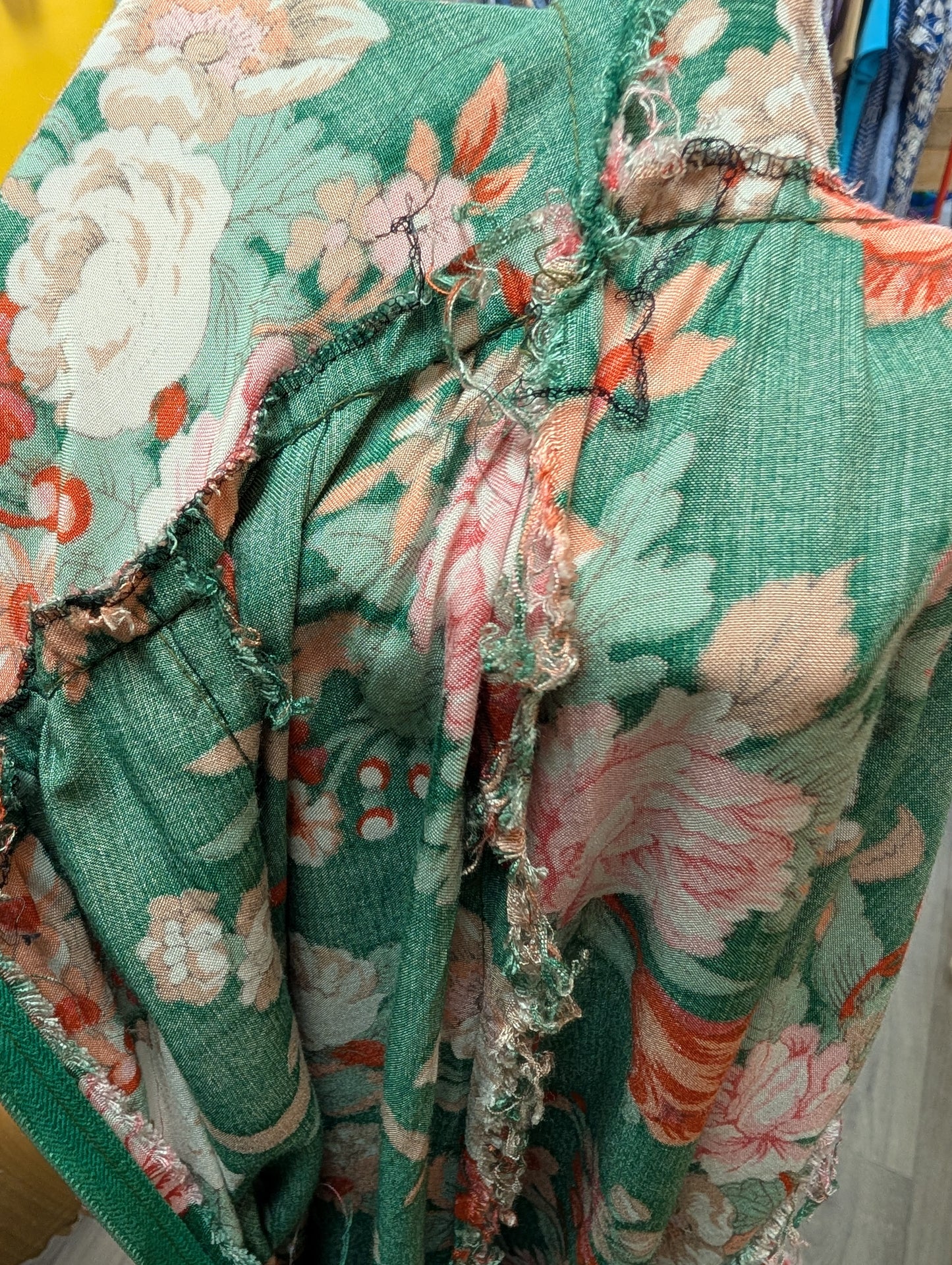 1970s Ann Reeves & Co floral dress - S/8