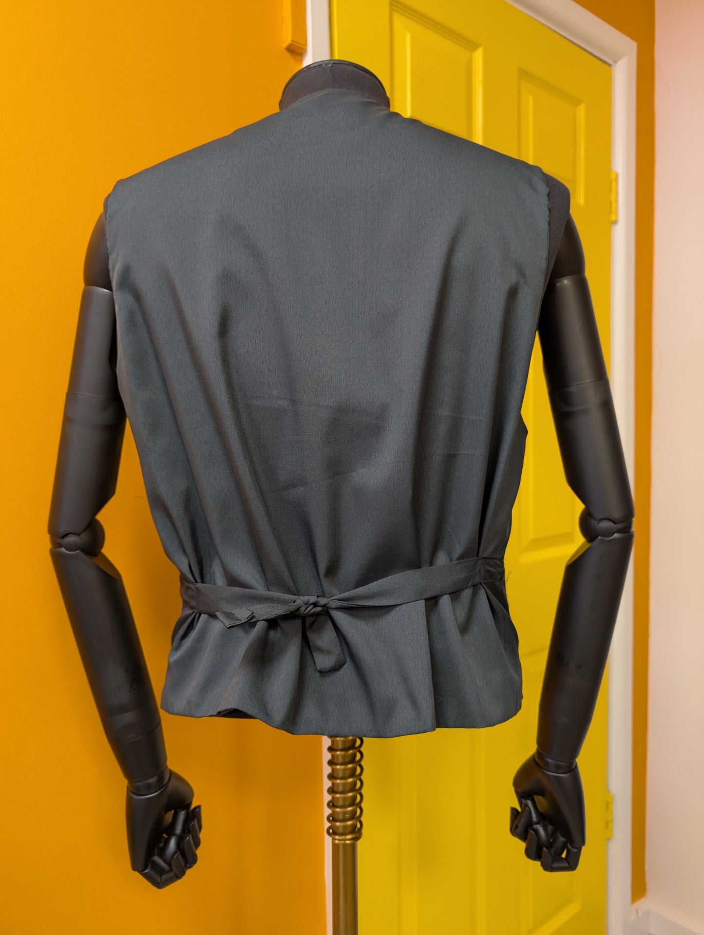 1980s City patterned waistcoat