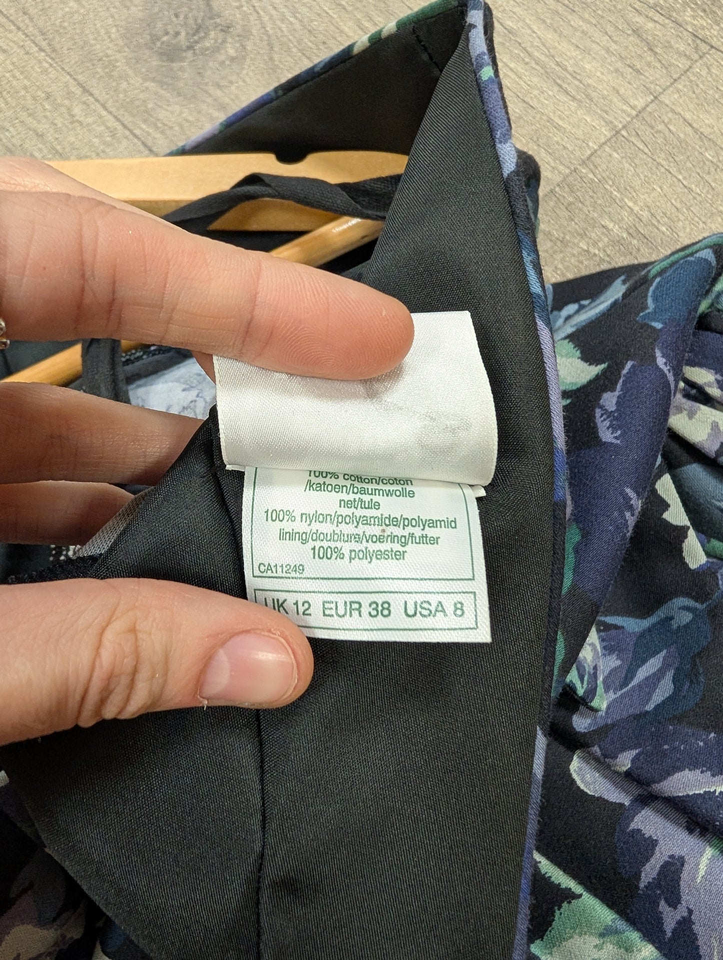 1980s Laura Ashley bow back floral dress - S/8/10