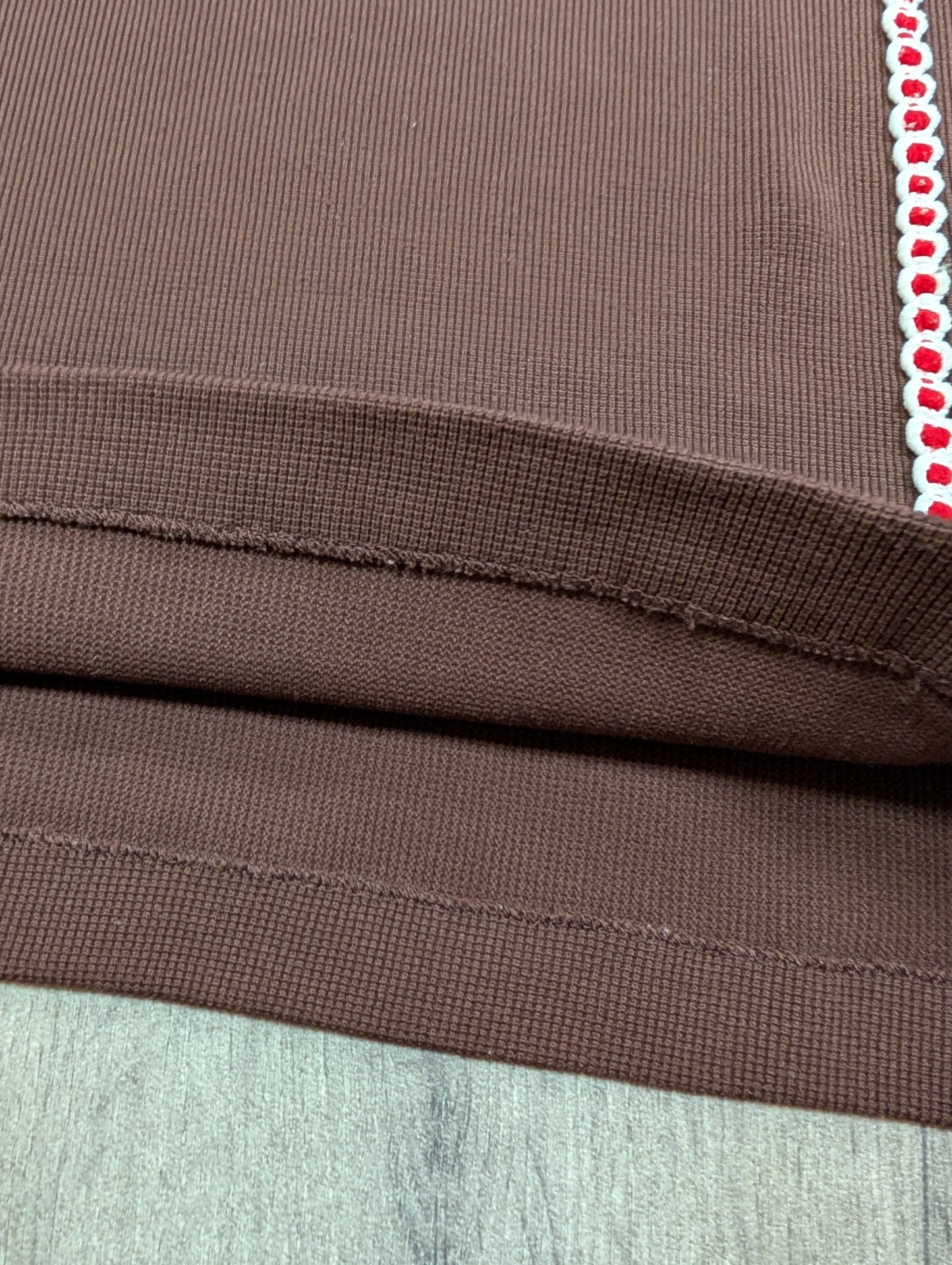 1960s Minster bri-nylon brown top - S