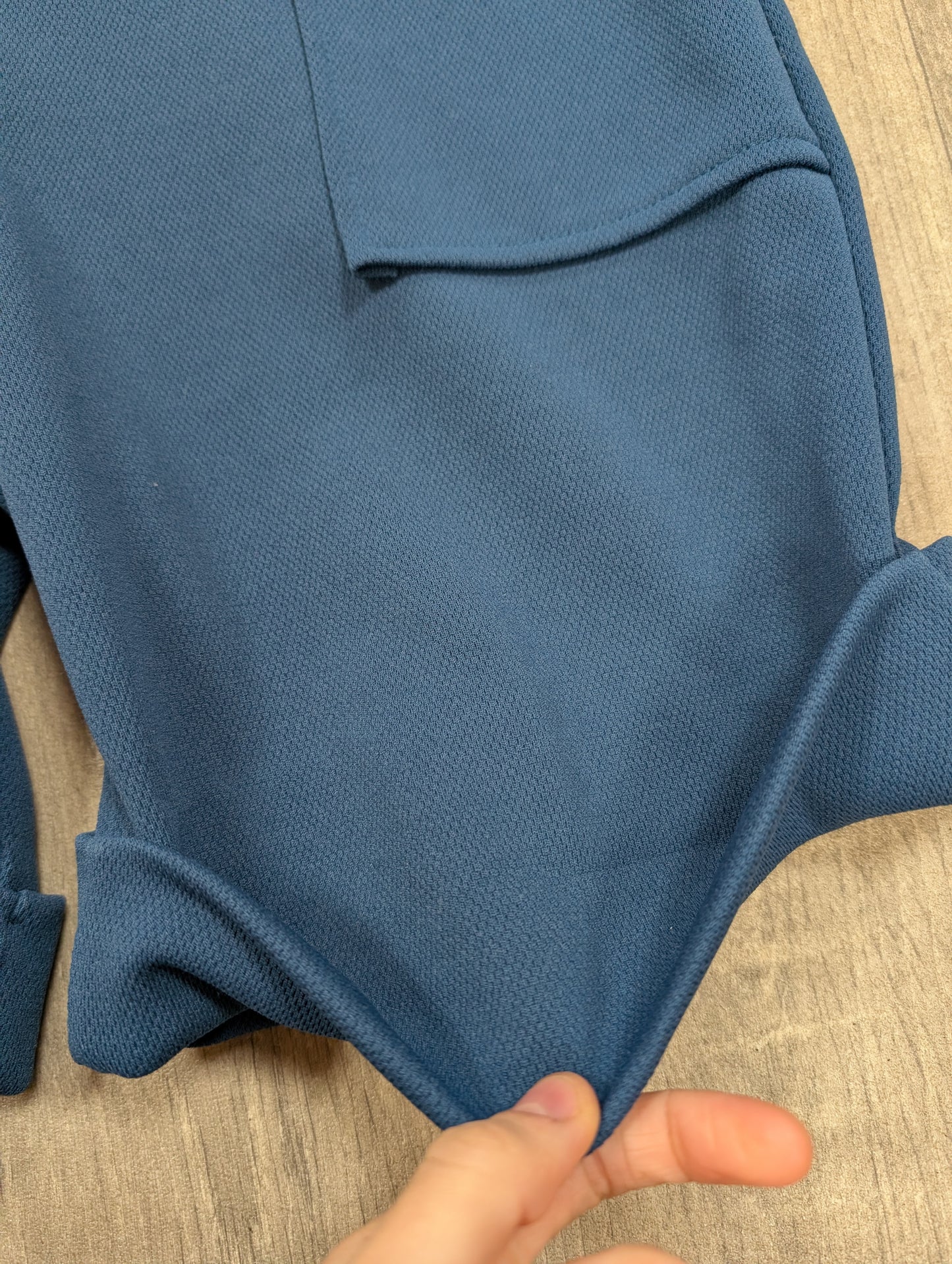 1970s Quality Fashion blue playsuit - S/8/10