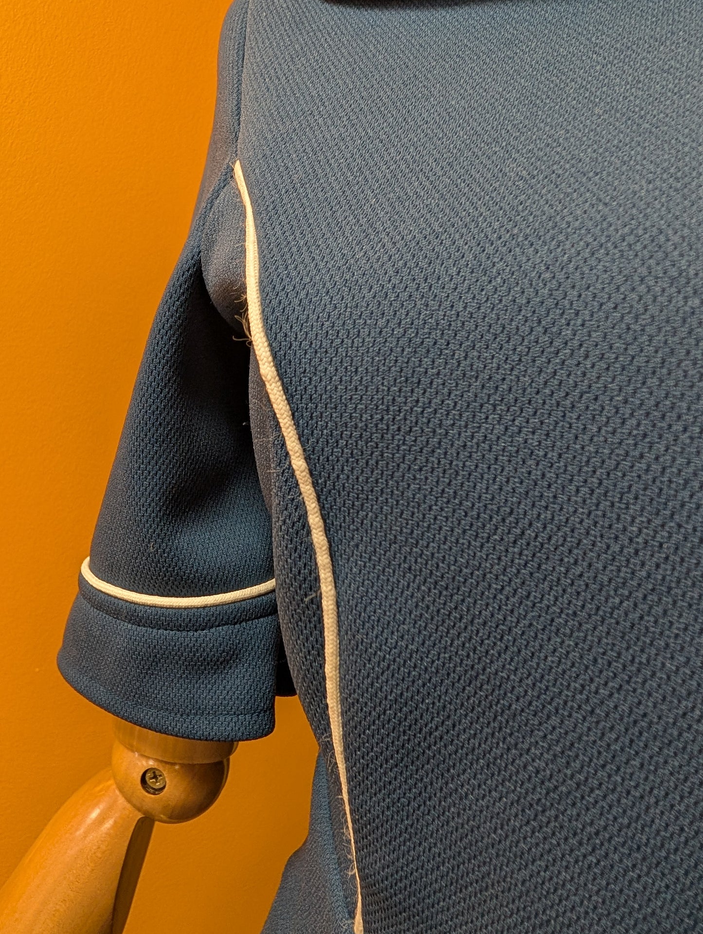 1970s Quality Fashion blue playsuit - S/8/10