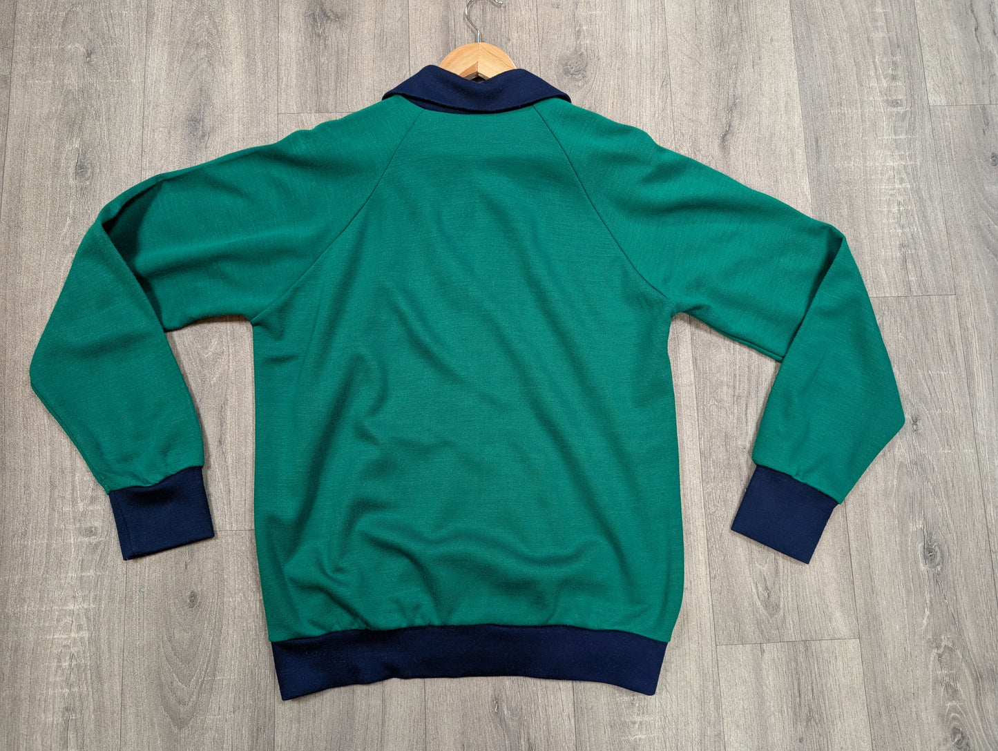 1970s Fred Perry green/navy blue jacket
