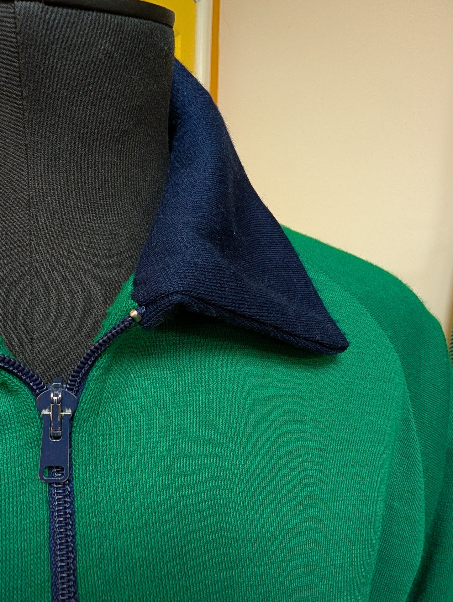 1970s Fred Perry green/navy blue jacket