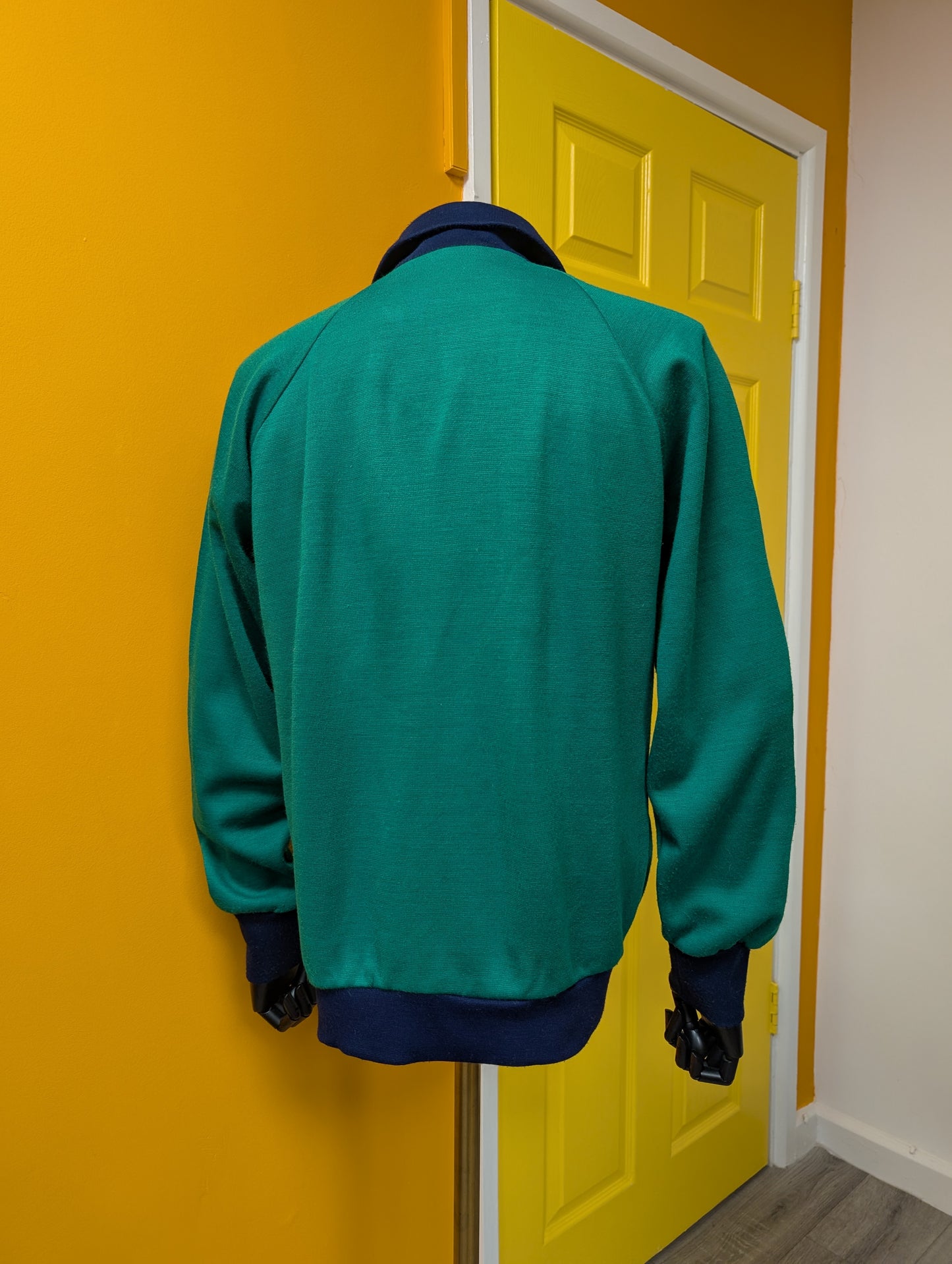 1970s Fred Perry green/navy blue jacket