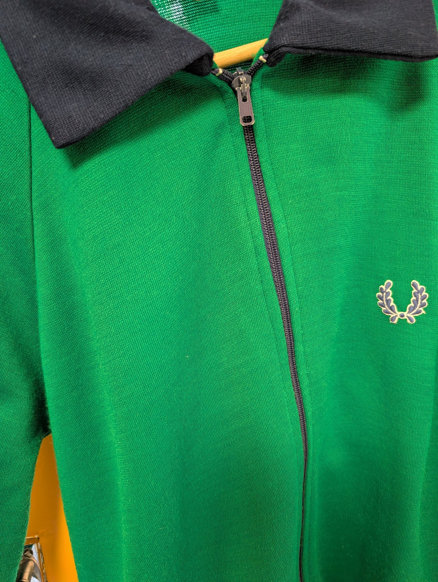 1970s Fred Perry green/navy blue jacket