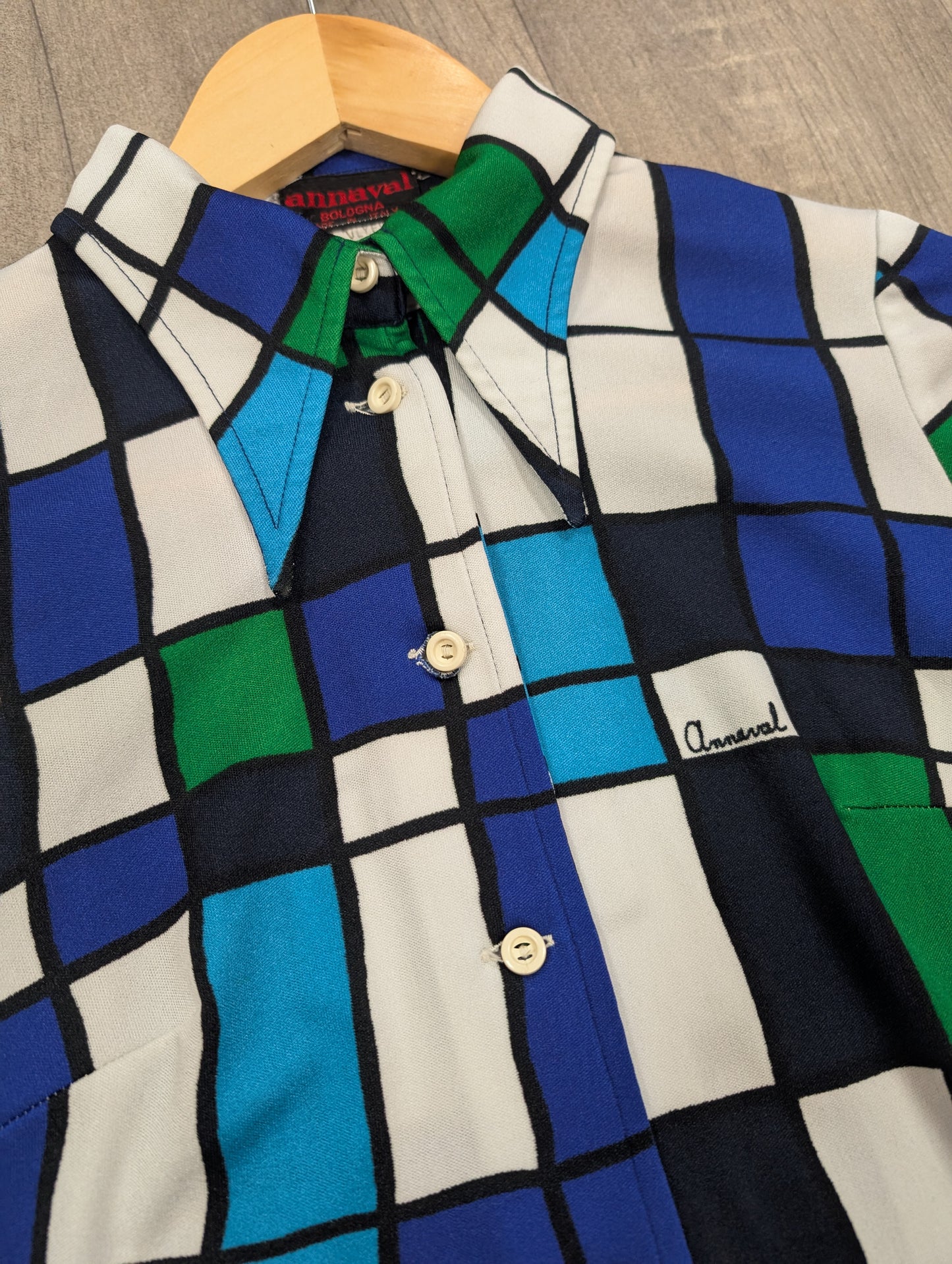 1970s Annaval Italian dress - S/8