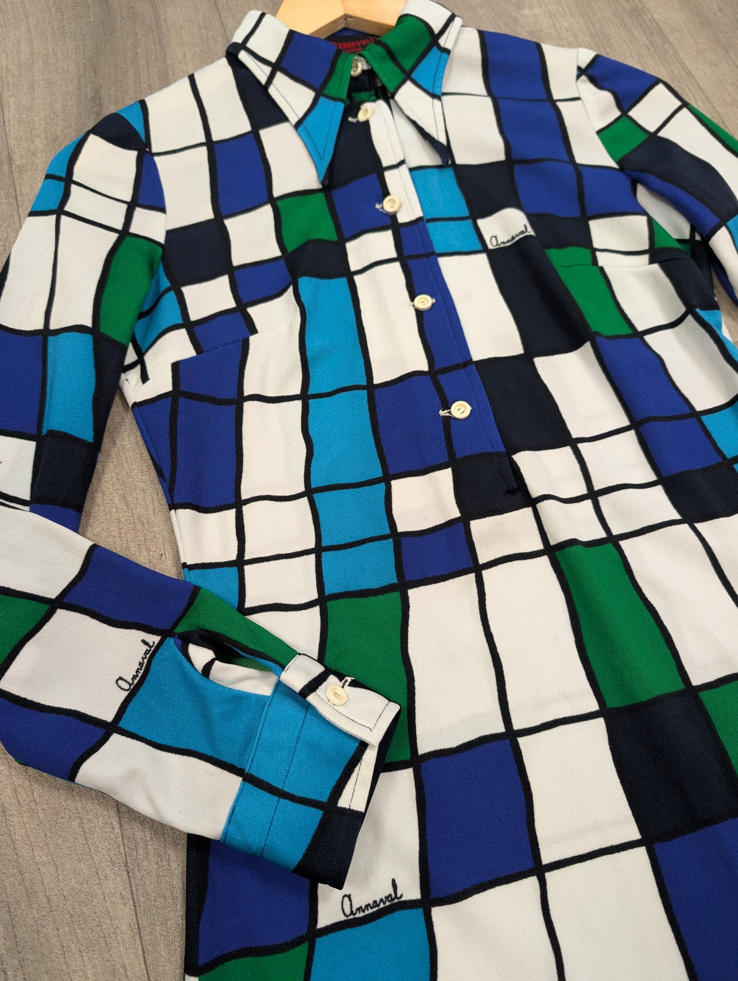 1970s Annaval Italian dress - S/8