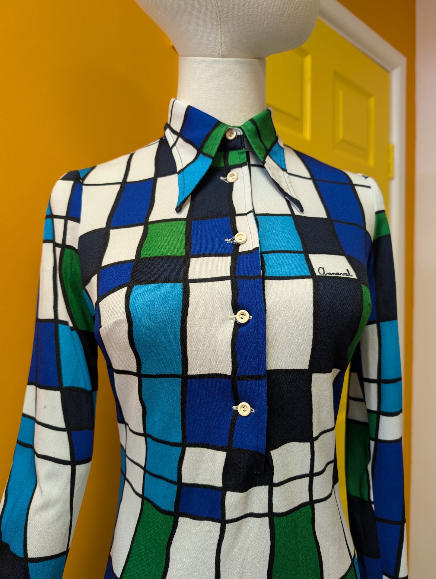 1970s Annaval Italian dress - S/8