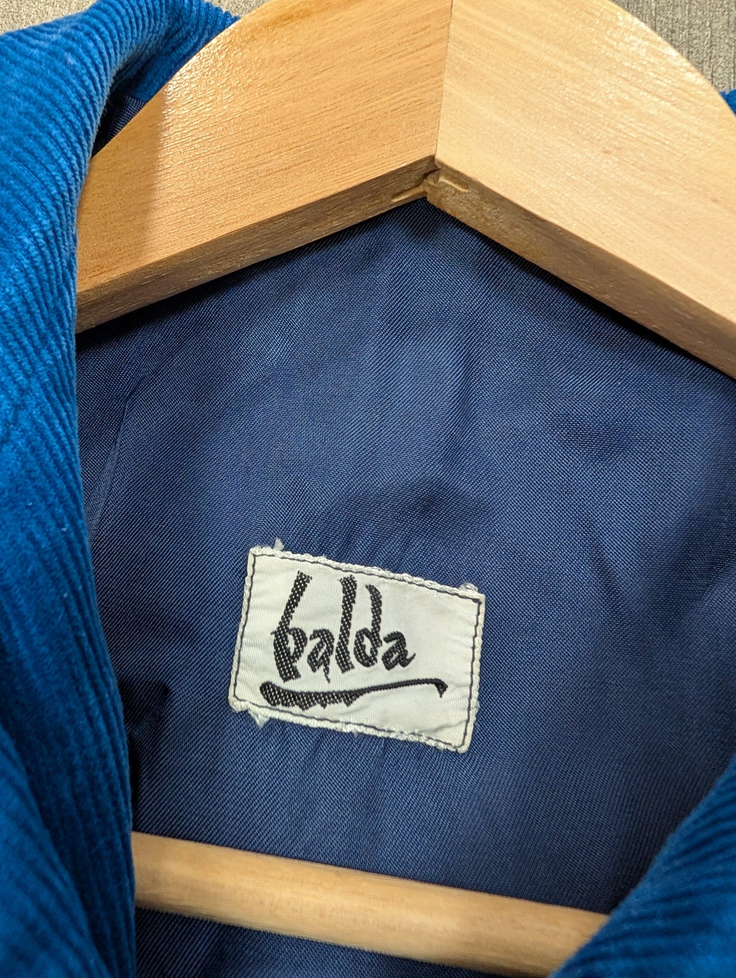 70s/80s Blue corduroy jacket - XS