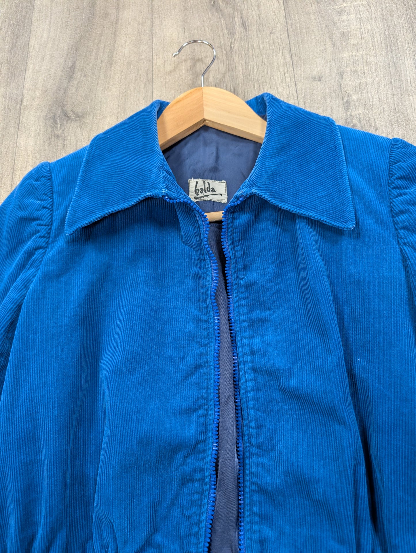 70s/80s Blue corduroy jacket - XS