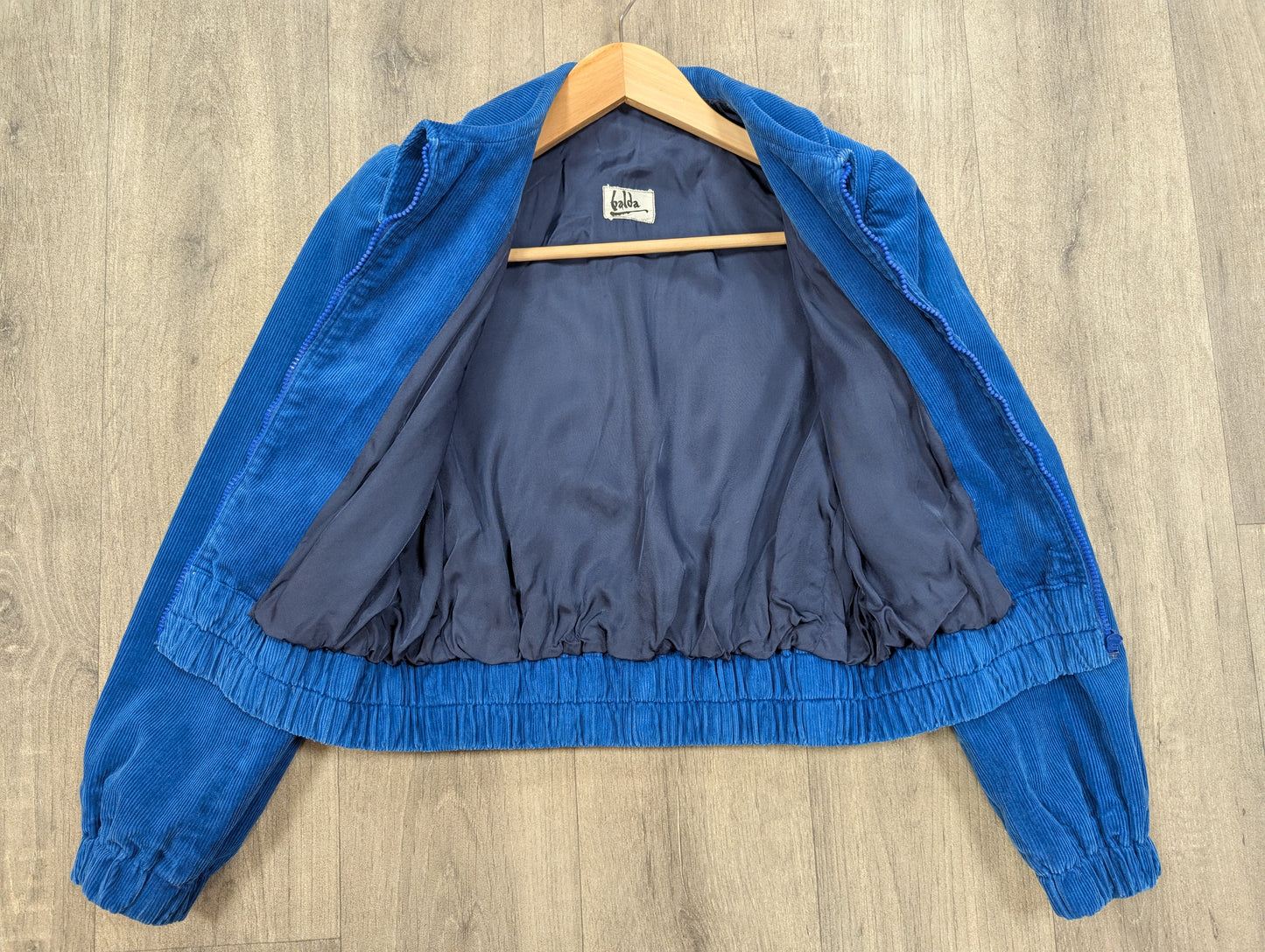 70s/80s Blue corduroy jacket - XS