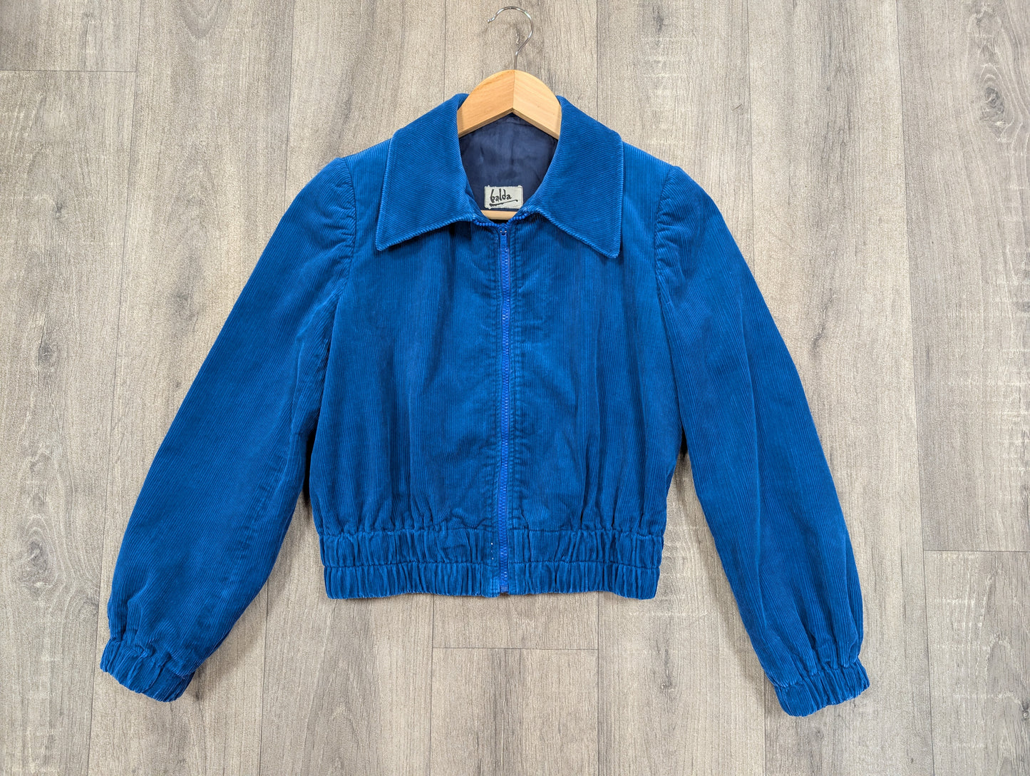 70s/80s Blue corduroy jacket - XS