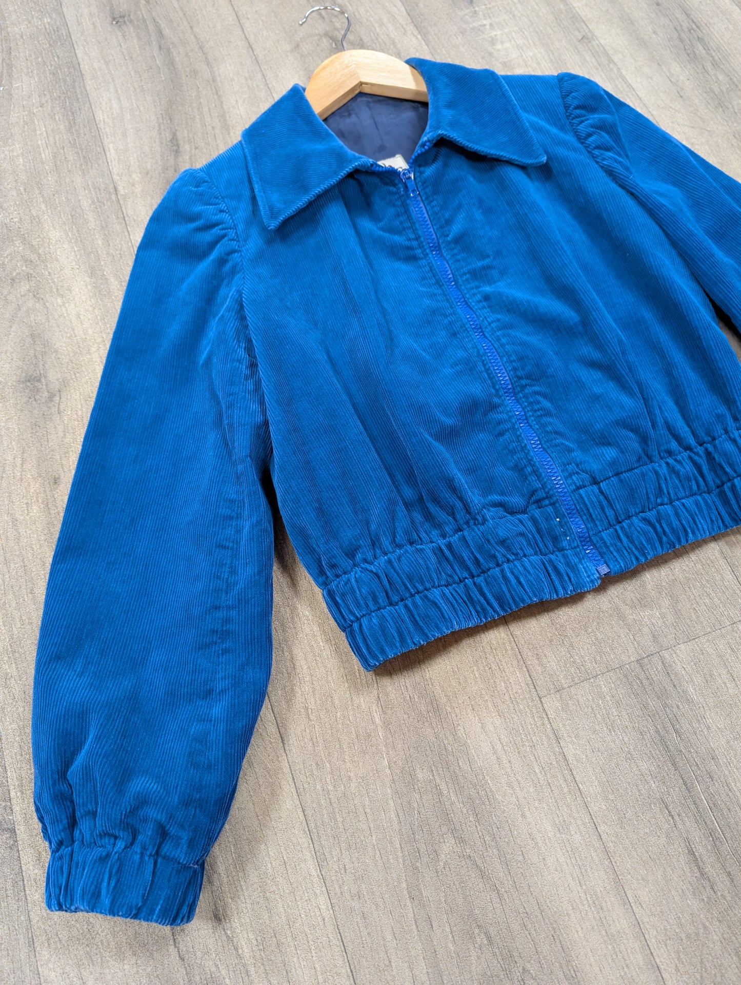 70s/80s Blue corduroy jacket - XS
