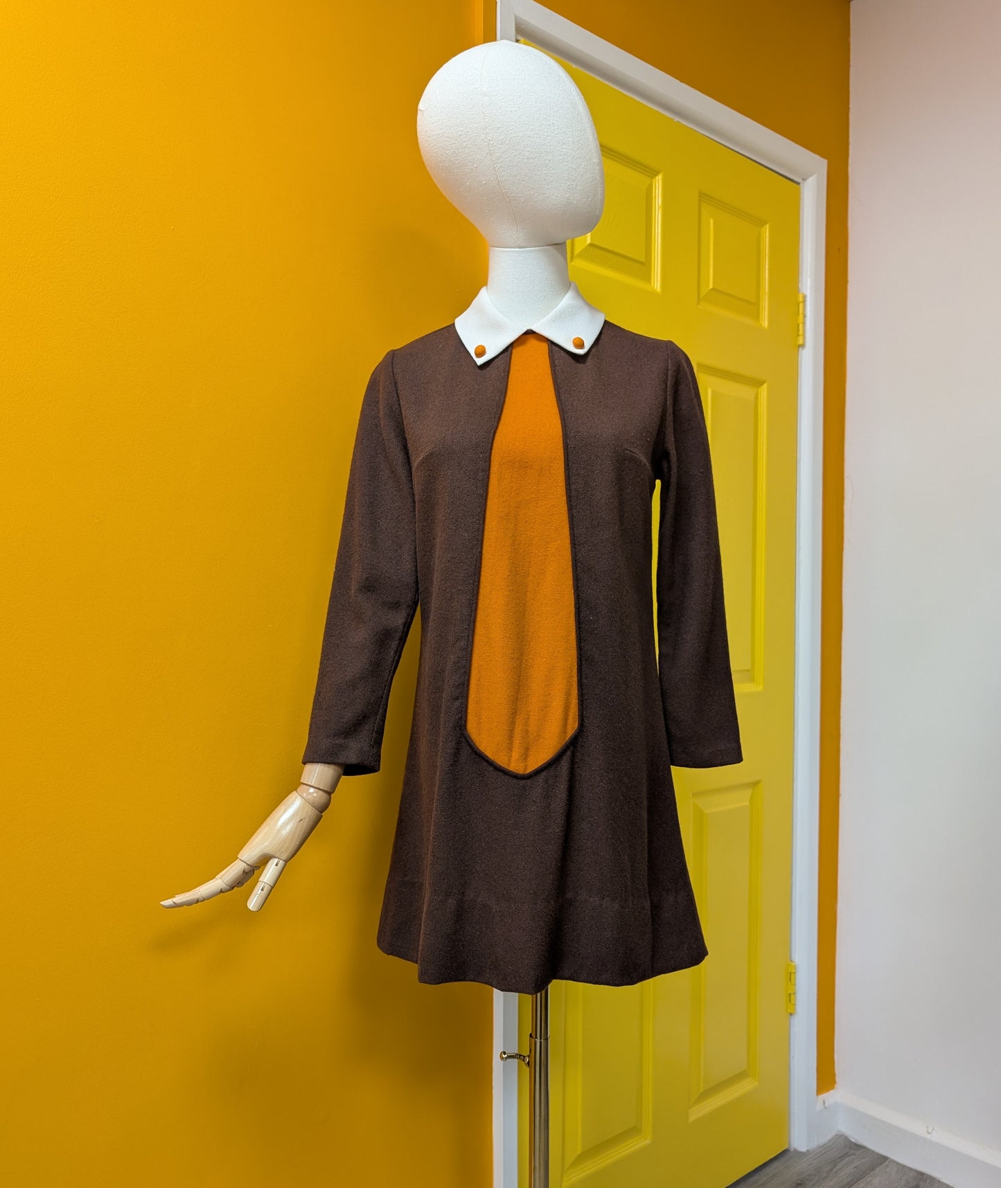 Epic 1960s wool dress - S/8