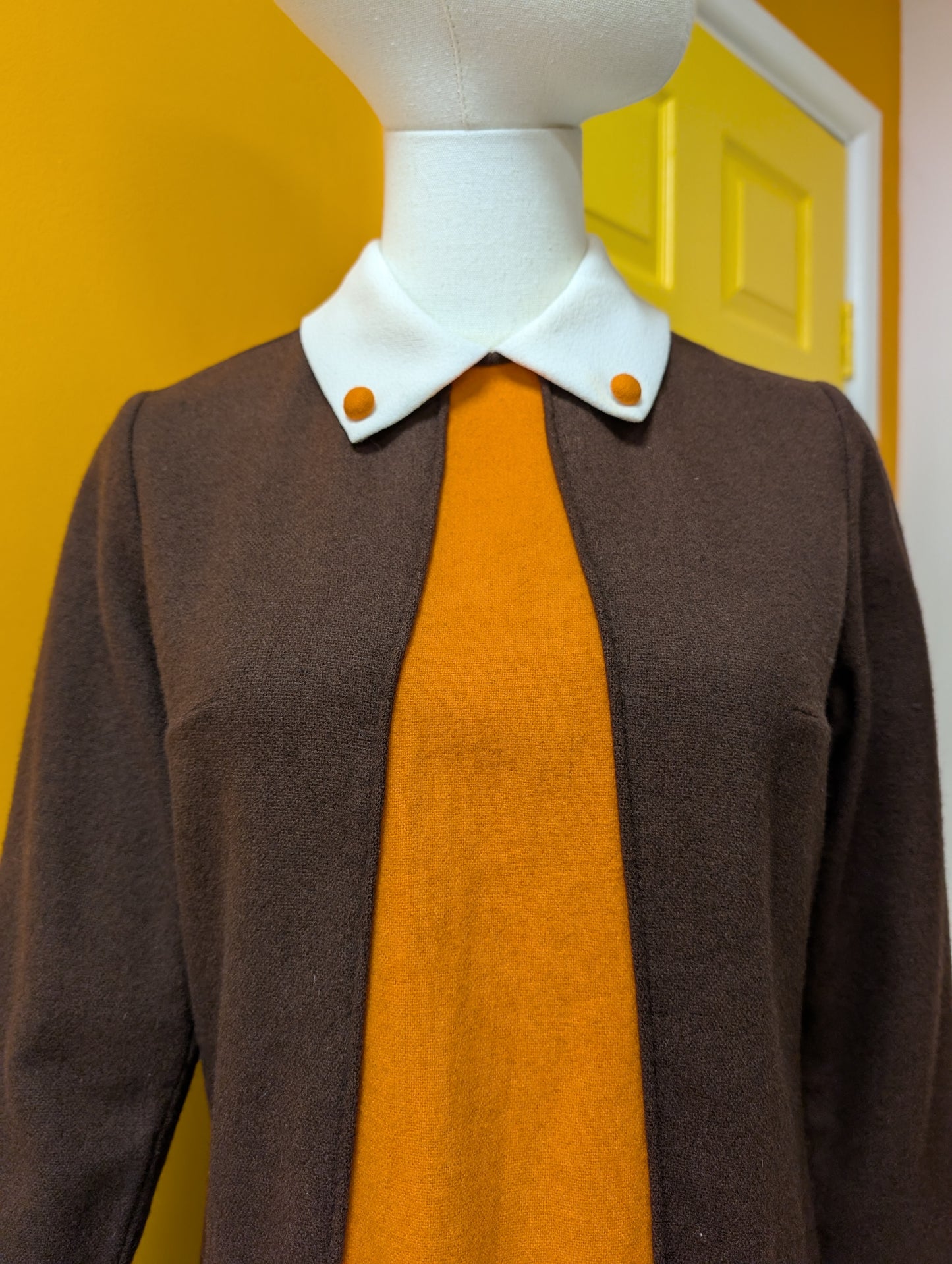 Epic 1960s wool dress - S/8