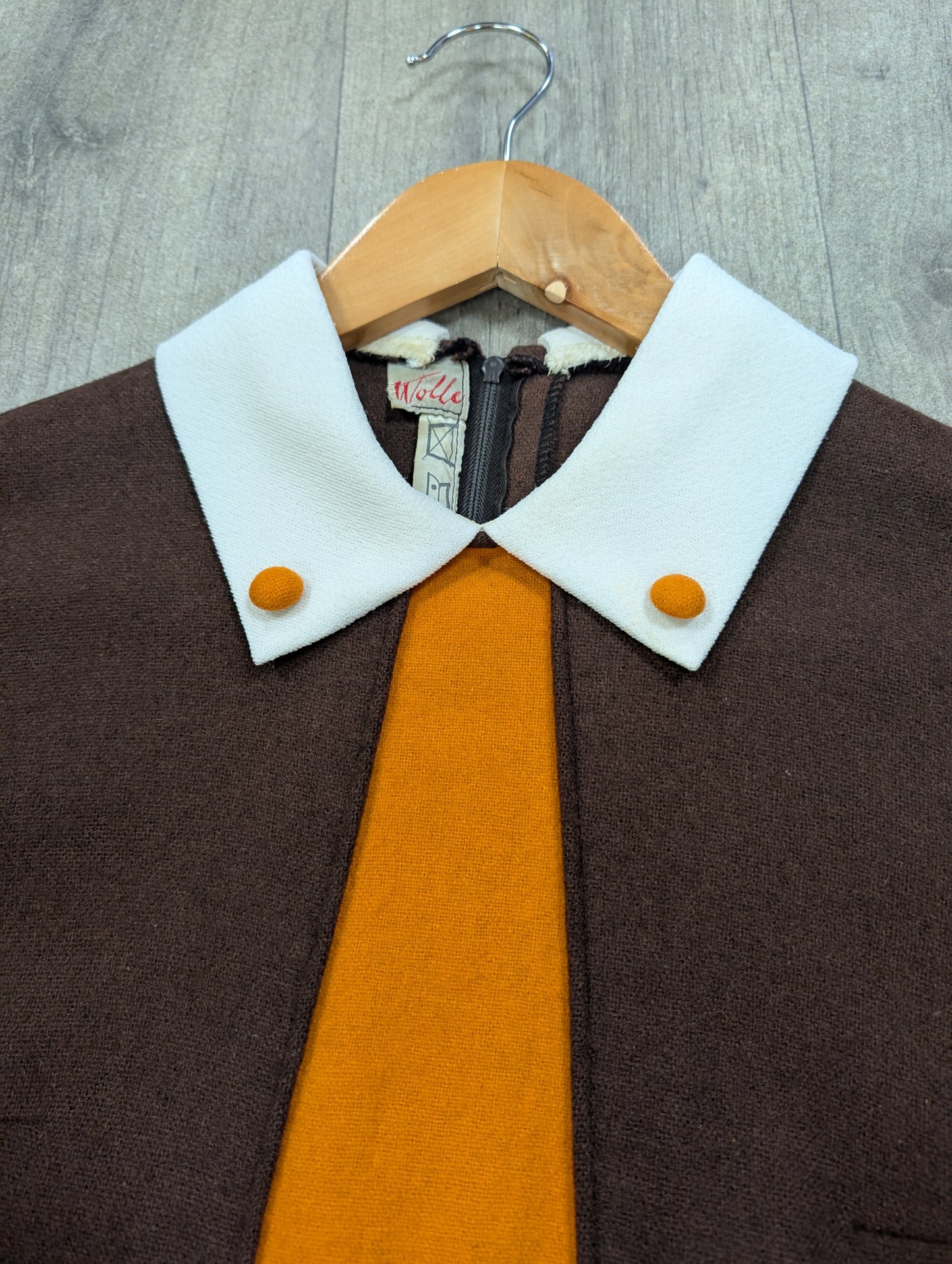 Epic 1960s wool dress - S/8