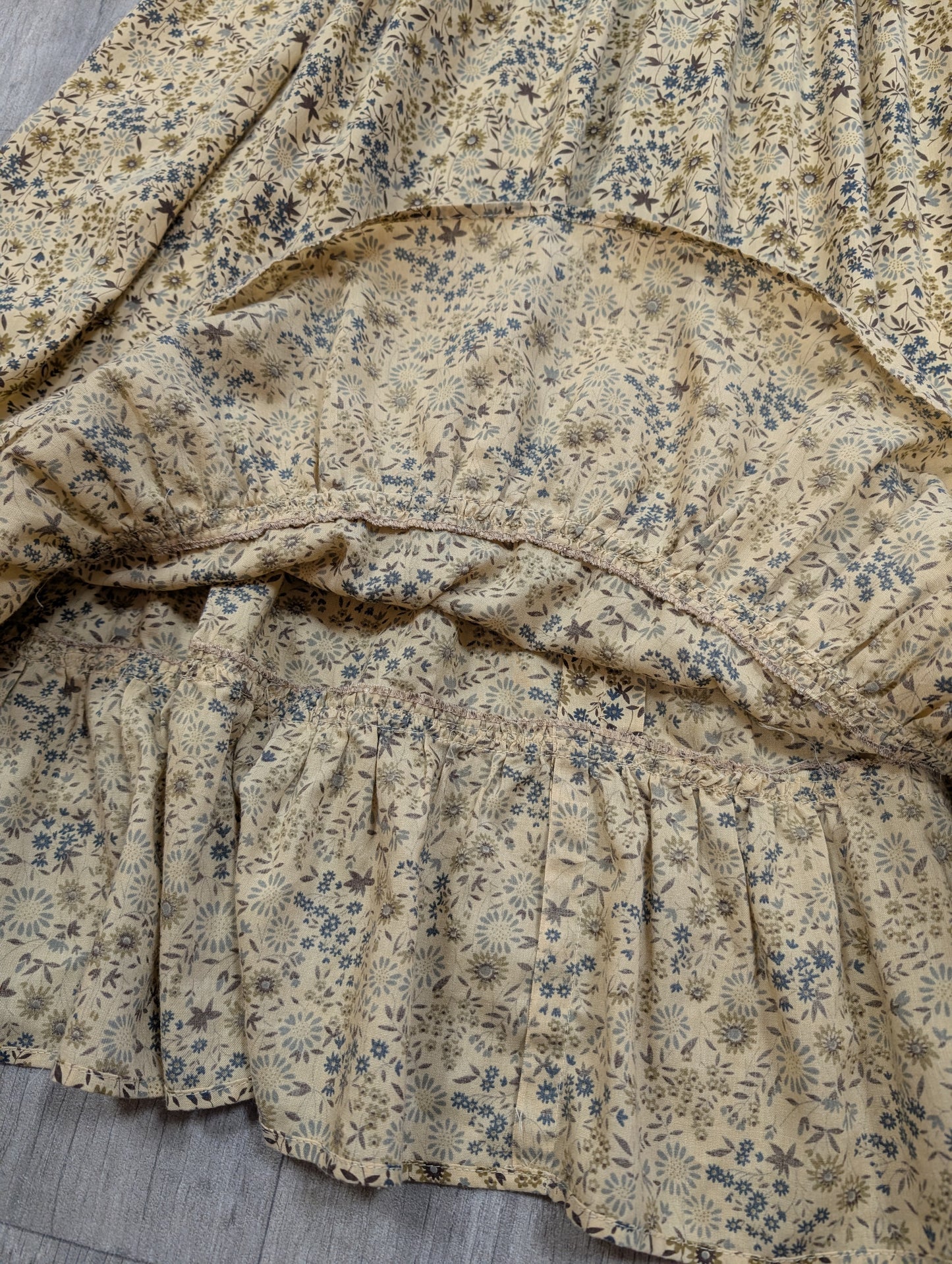 Gorgeous 1970s Clobber Jeff Banks floral peasant dress - S/8