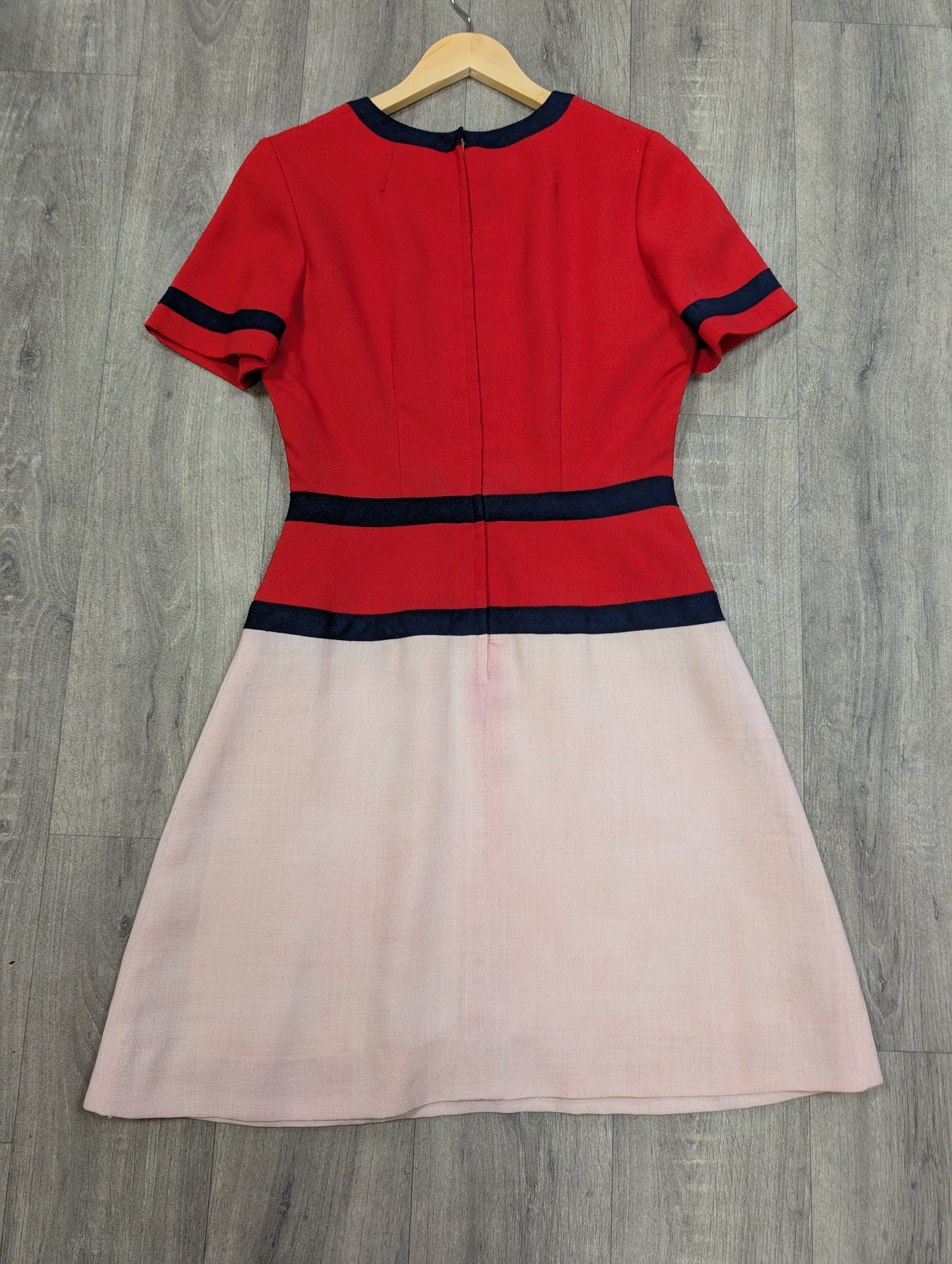 Late 60s Louis Feraud at Rembrandt space age colour block dress - S/8/10