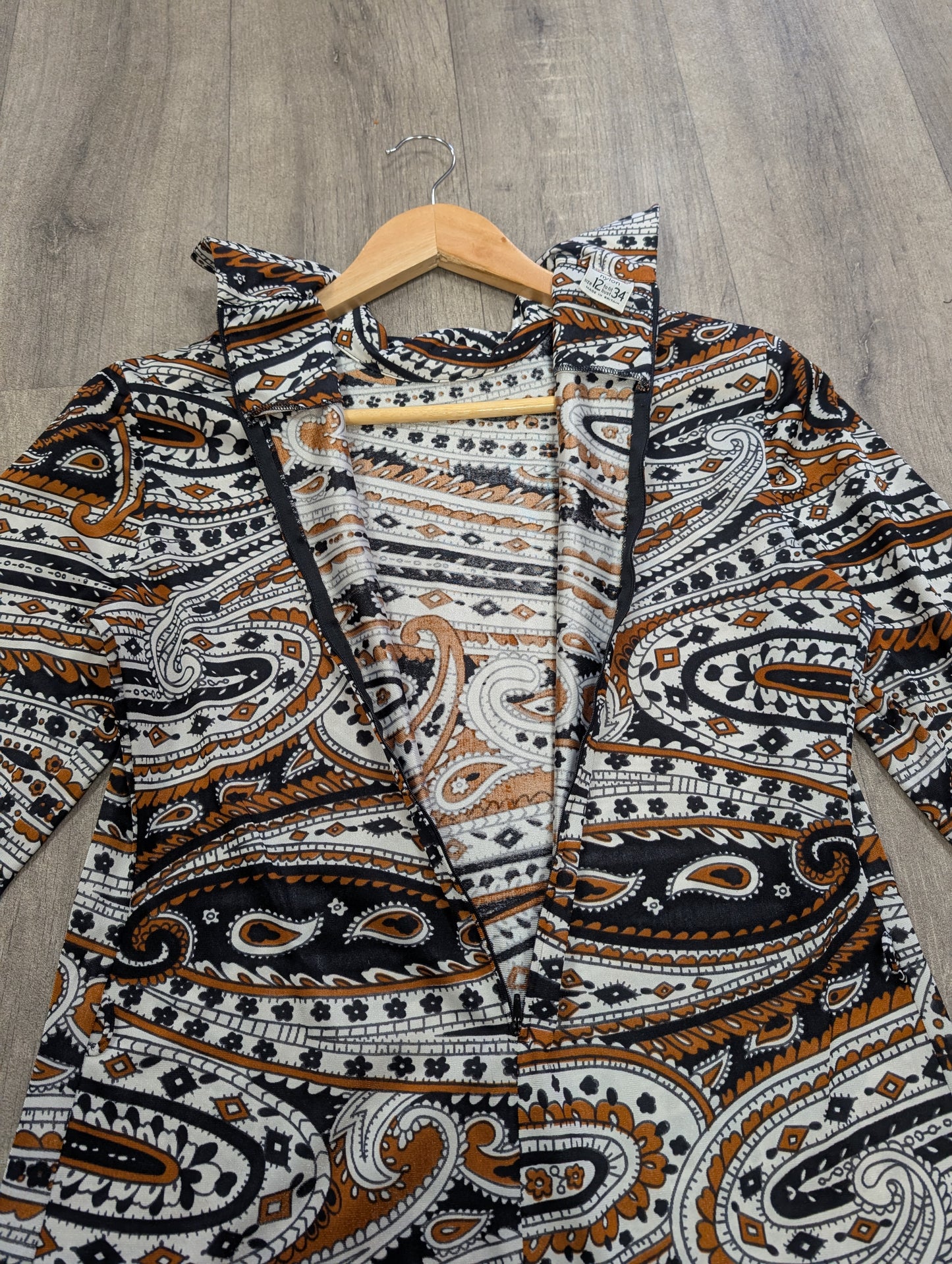 1960s St Michael paisley nylon 2 piece - XS/S