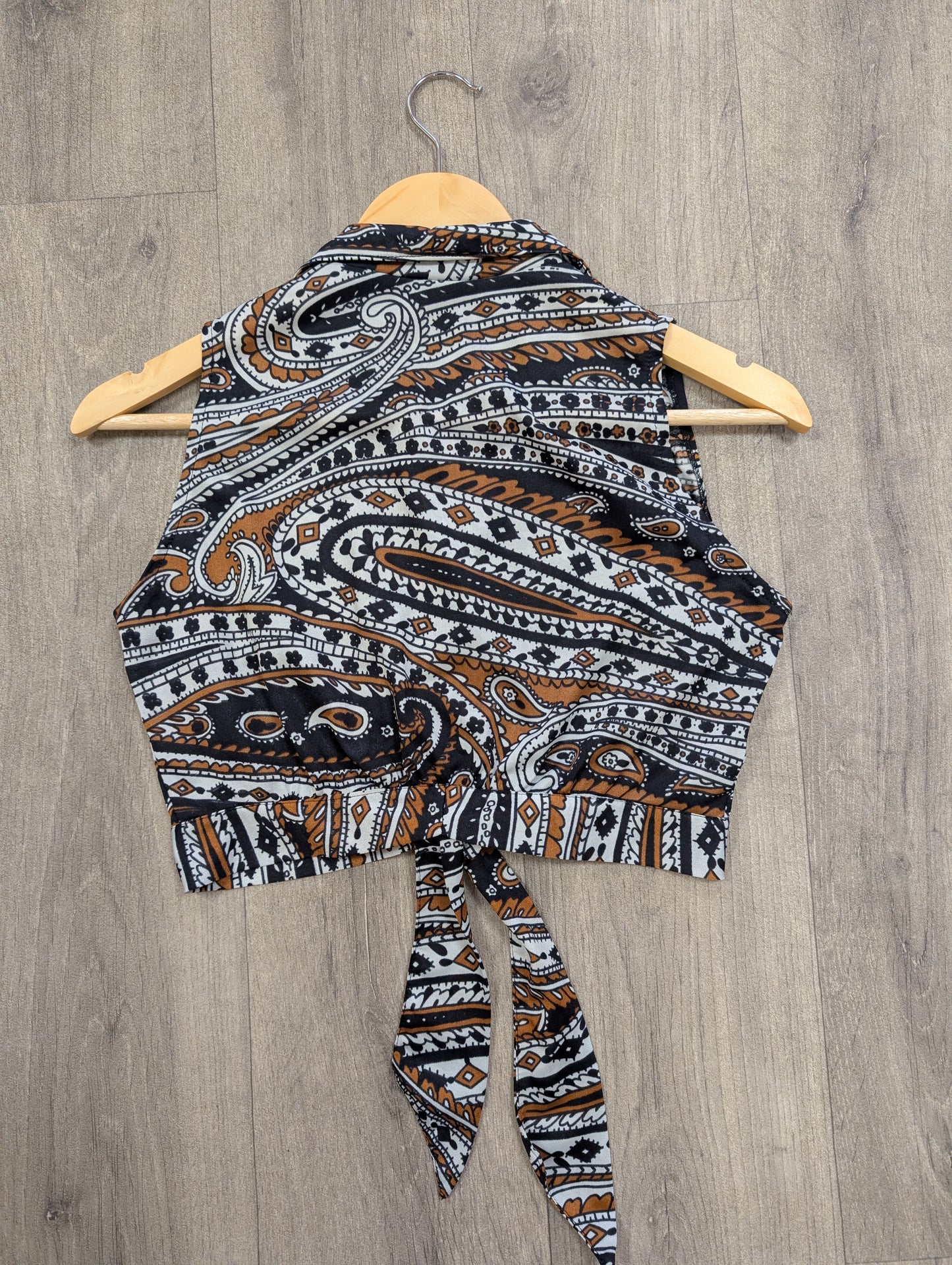 1960s St Michael paisley nylon 2 piece - XS/S