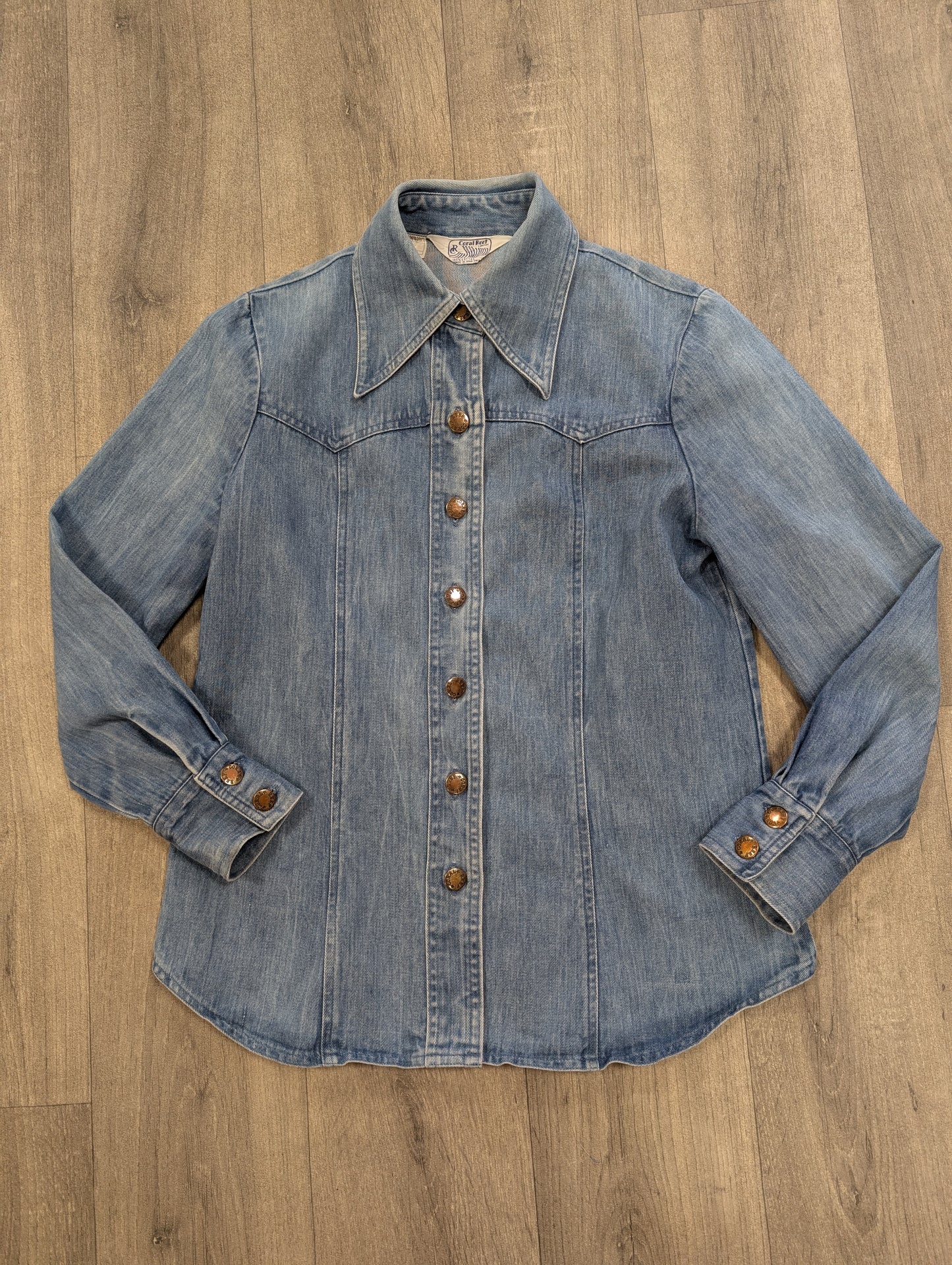 1970s Coral Reef denim shirt
