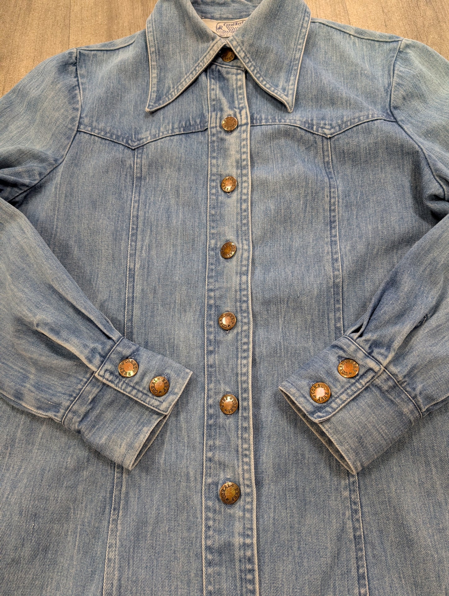 1970s Coral Reef denim shirt