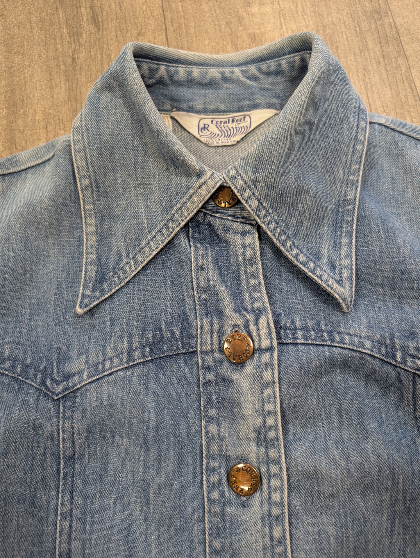 1970s Coral Reef denim shirt