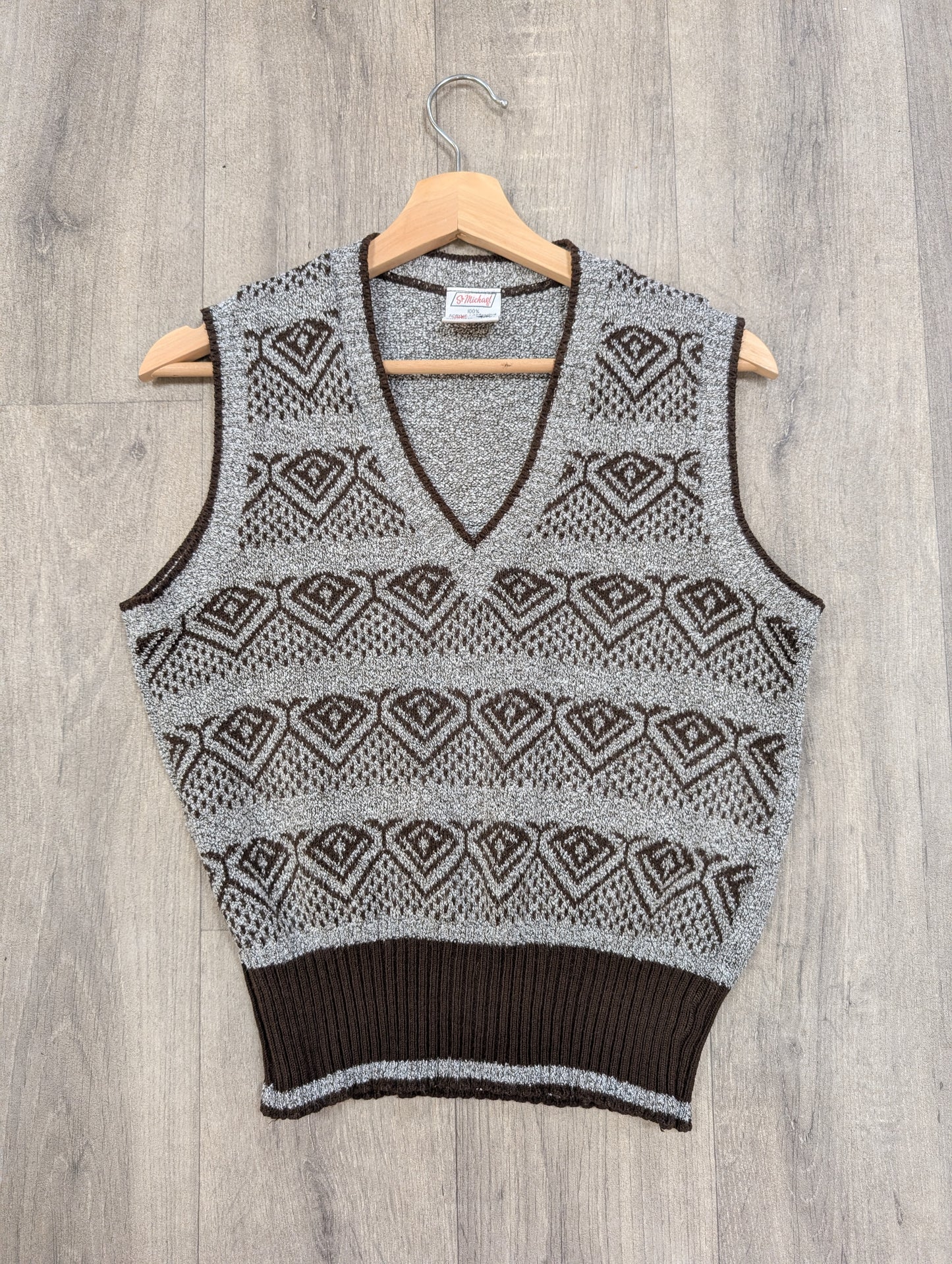 1970s St Michael brown tank top - M