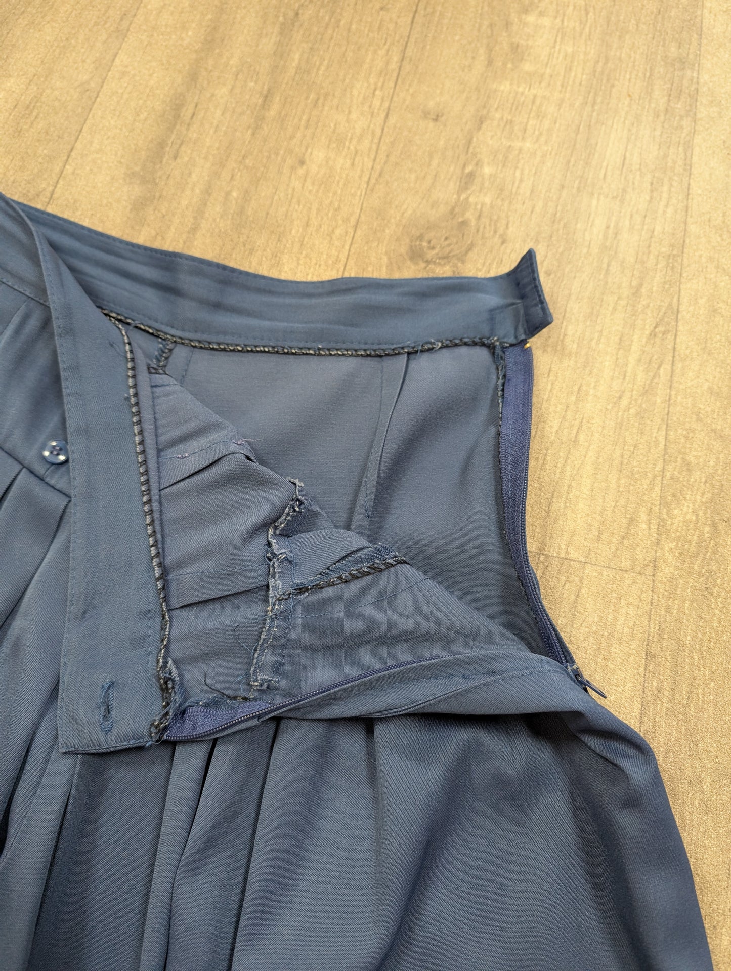 1980s Nafta Line blue culotte shorts - 24" waist /6