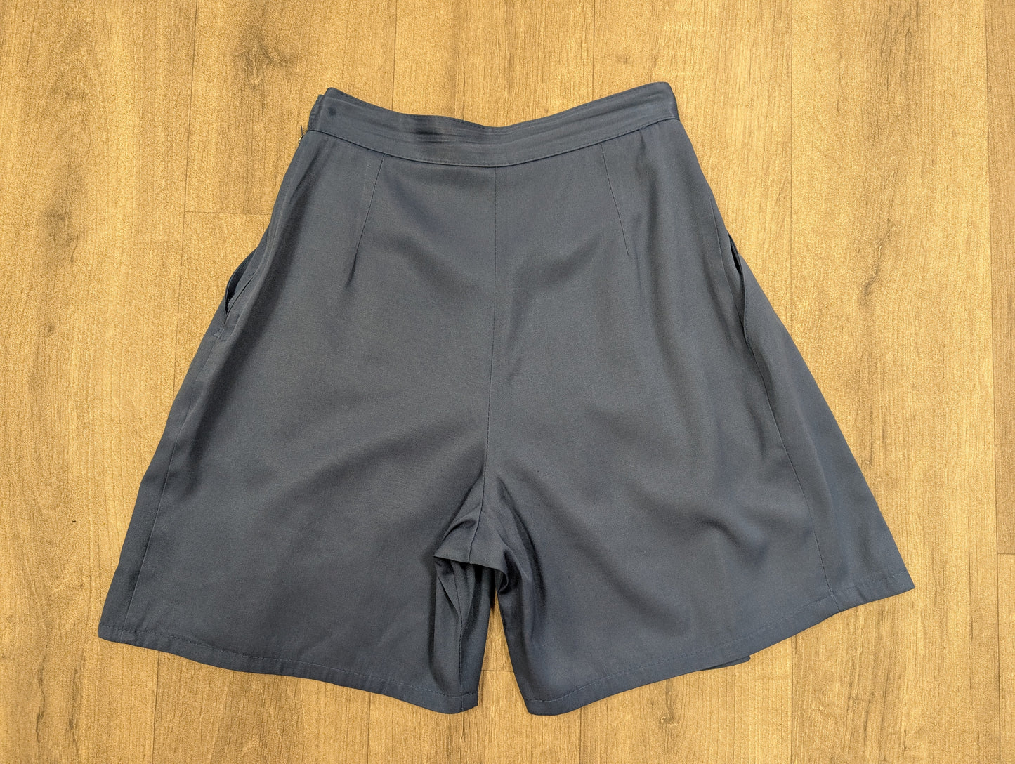 1980s Nafta Line blue culotte shorts - 24" waist /6
