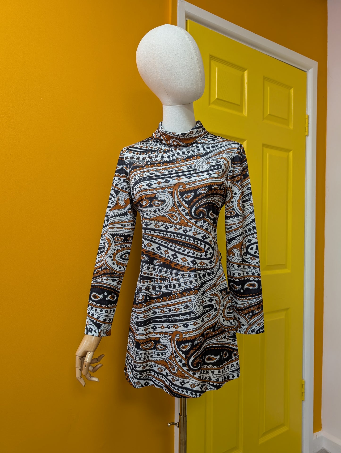 1960s St Michael paisley nylon 2 piece - XS/S